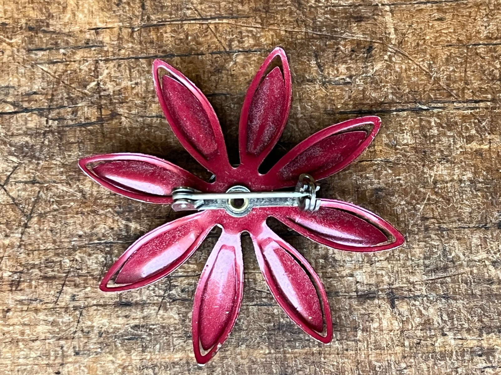 Vintage Flower Brooch Lot #2, 10 Pieces, Enamel, Metal, Rhinestone, Ceramic