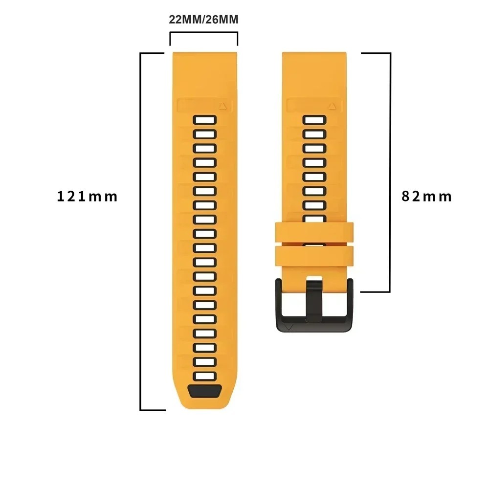 Premium Sport Strap for Fenix 8 QuickFit Silicone Band for Garmin Fenix 47/51mm