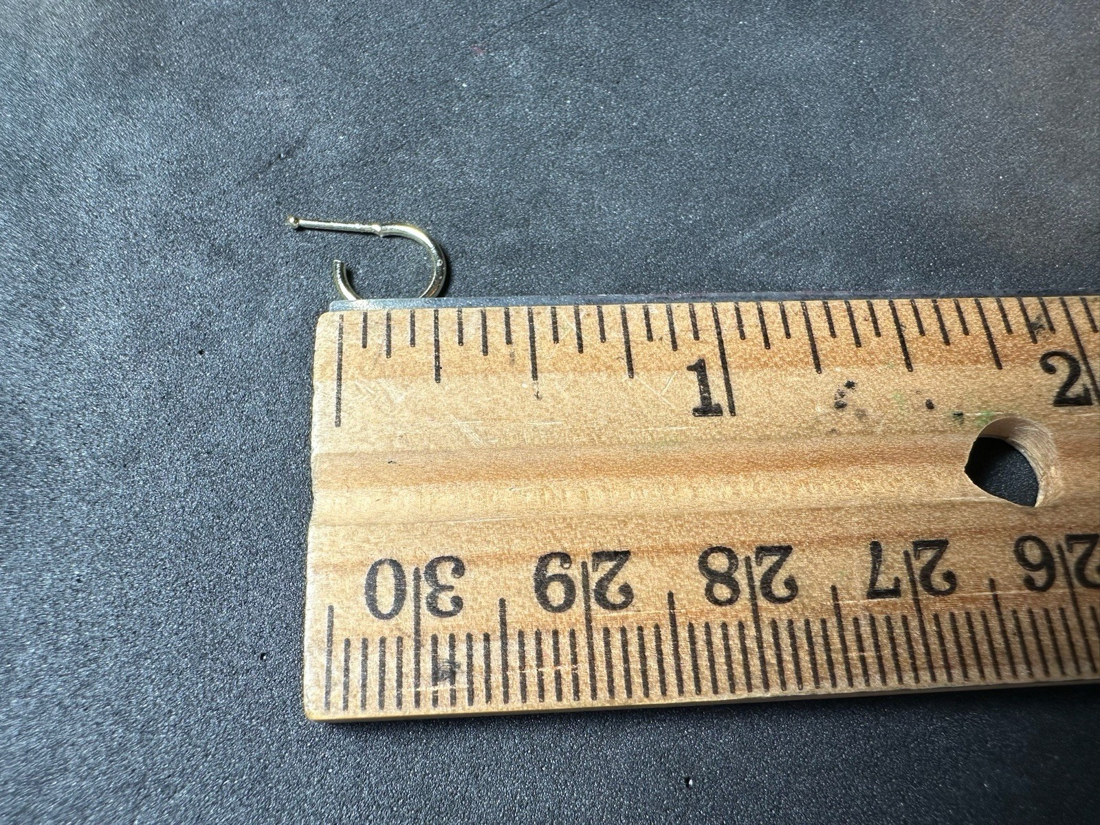 0.27g Vintage Sterling Silver 925 Small Open Hoop Earrings Minimalist Classic M