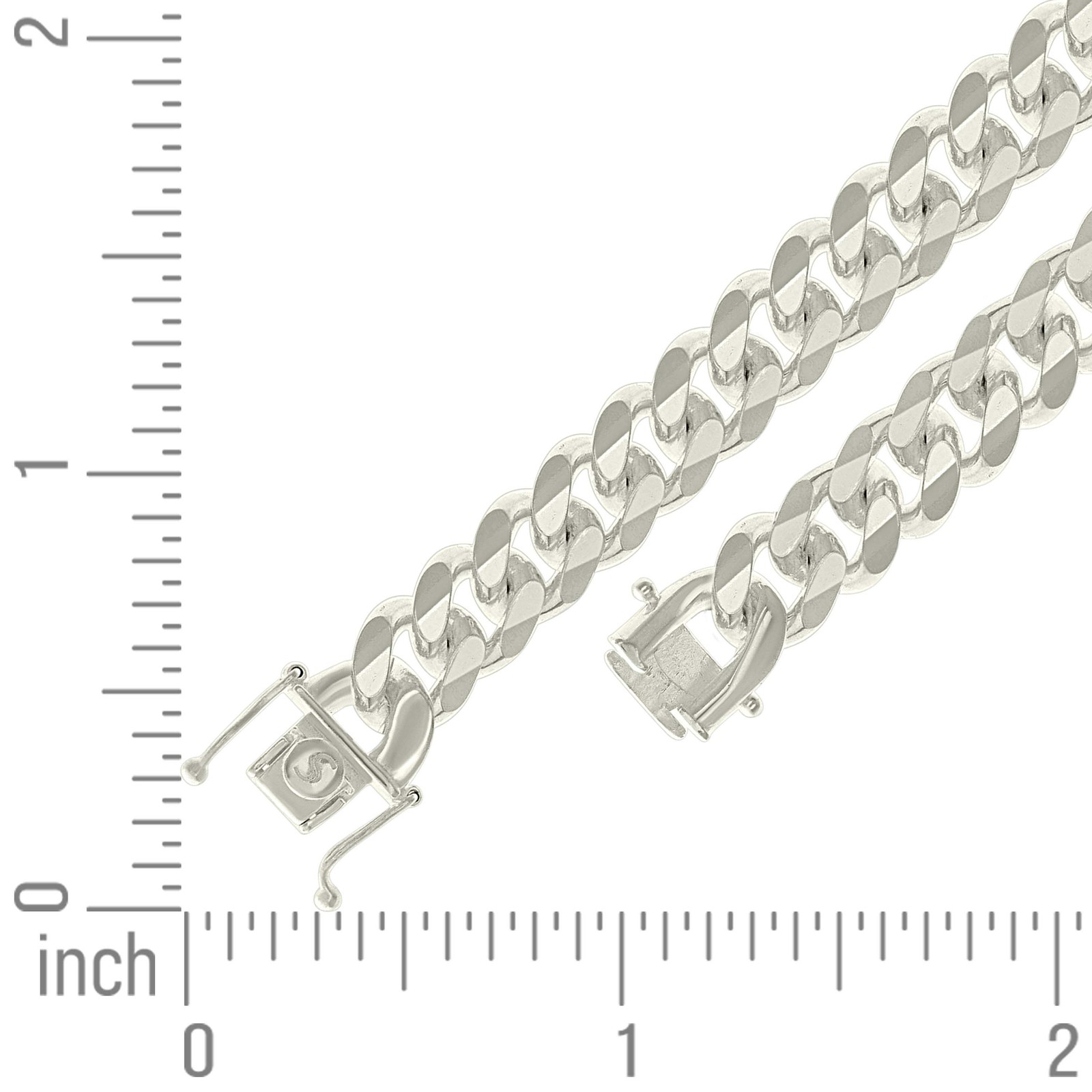 925 Sterling Silver Box Clasp Plain 9.8mm Solid Miami Cuban Chain | 18″ to 26″