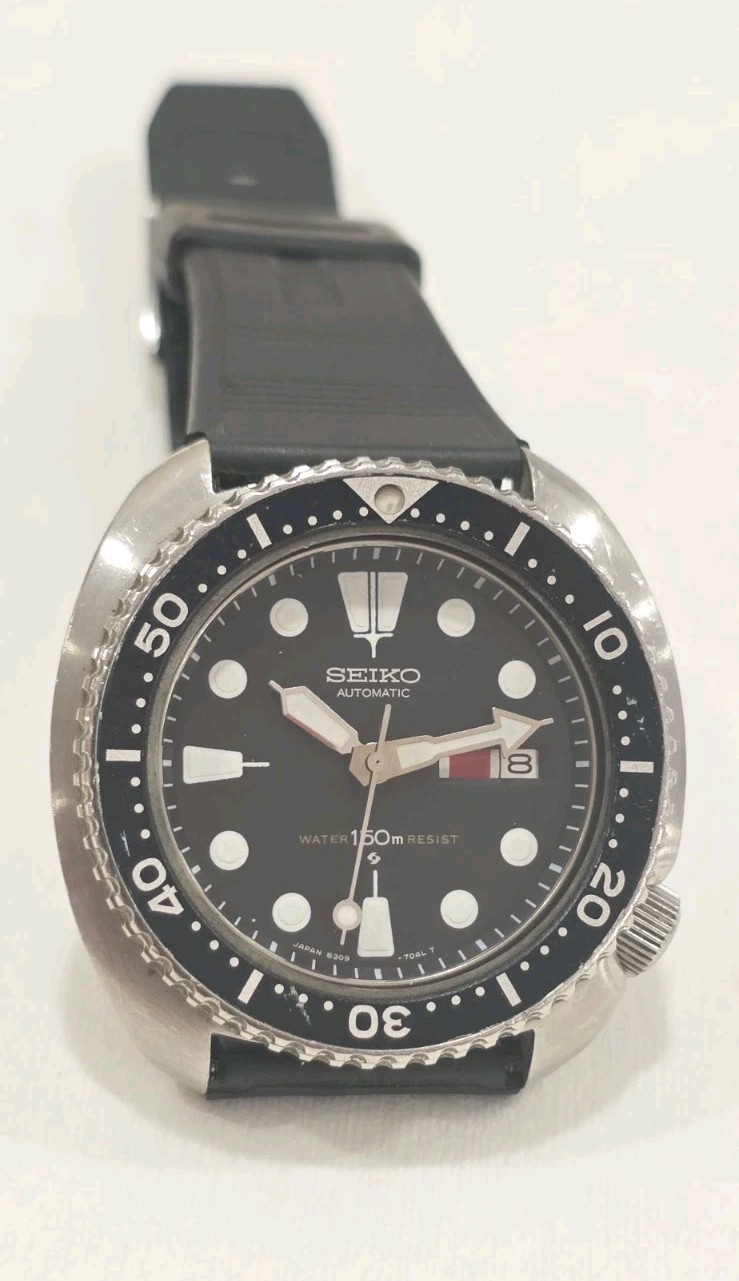 VINTAGE 1980 SEIKO 6309 7040 AUTOMATIC TURTLE DIVER Men’s Watch All ORIGINAL