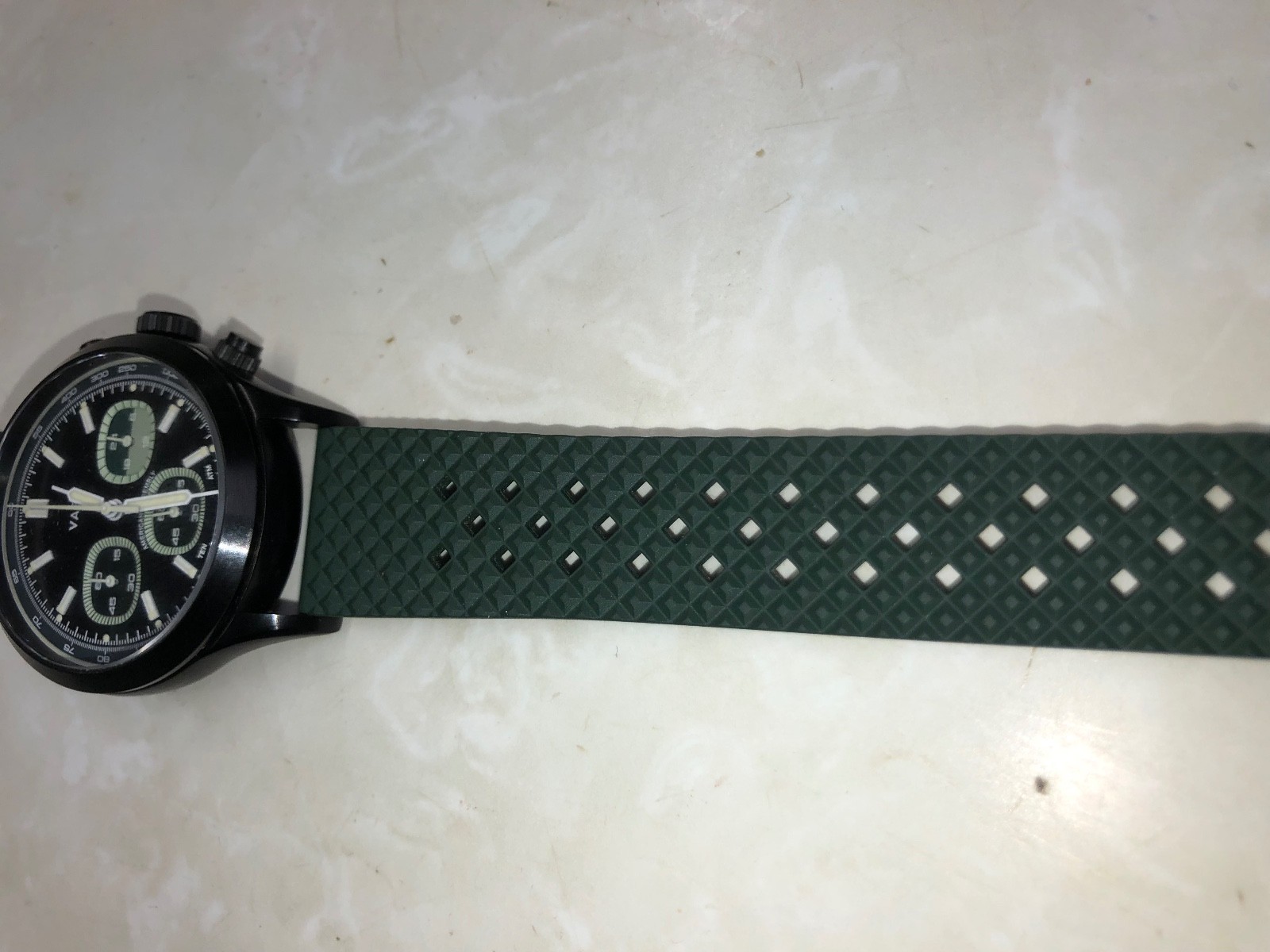 Vaer RS1 Rally Panda 40mm Quartz Chronograph Watch-Black PVD Coating