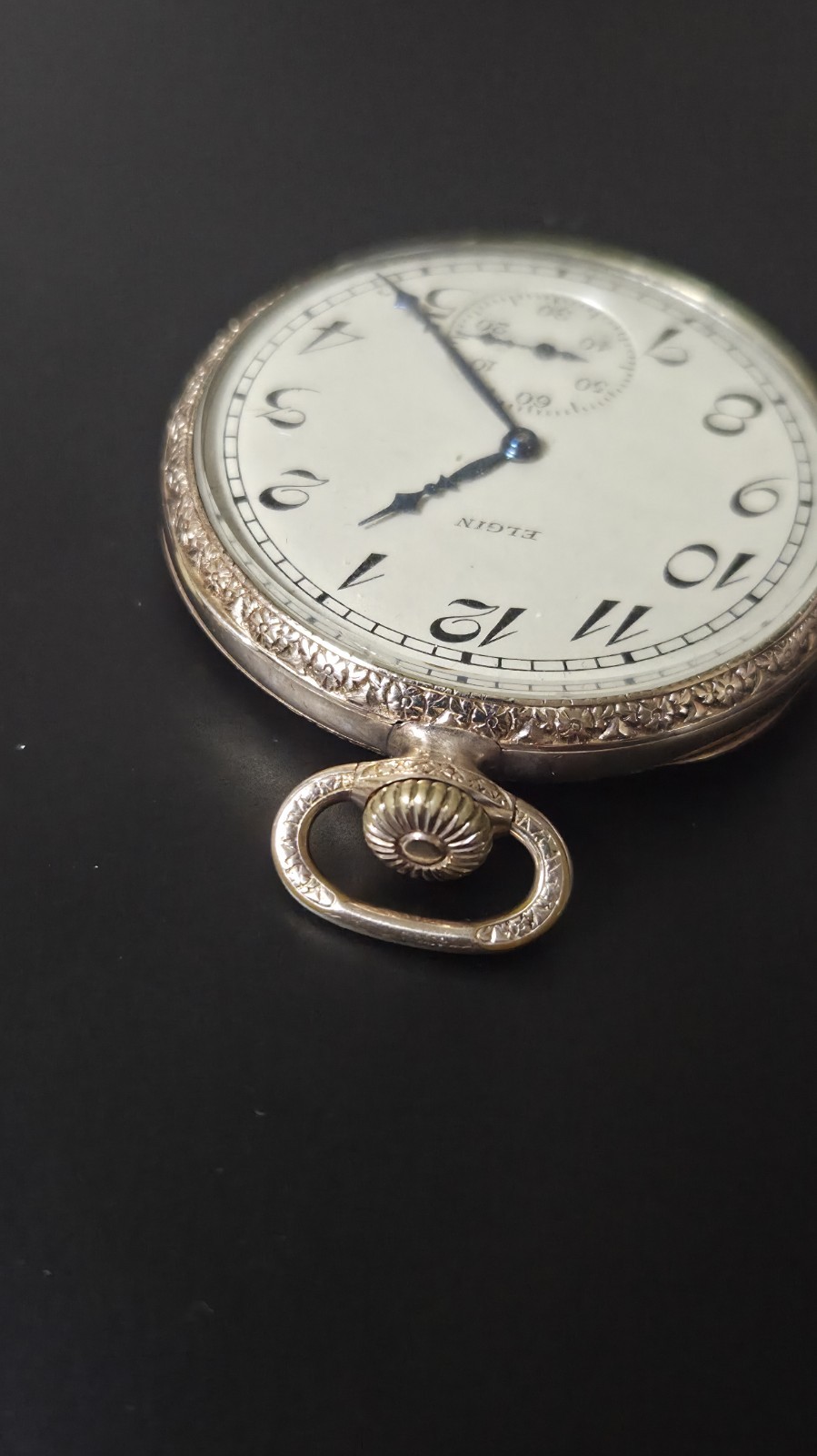 1917 Elgin Dress Pocket Watch Gold Case