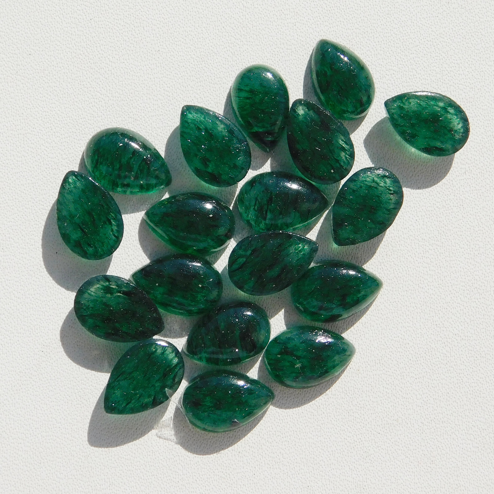 Natural Green Aventurine Pear 3×5 mm to 15×20 mm Cabochon Loose Gemstone Lot