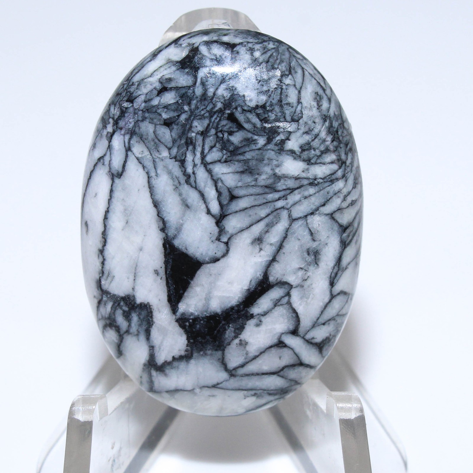 42.10 Ct. Rare Pinolith Jasper Oval Cabochon Loose Gemstone 32x23x5 mm