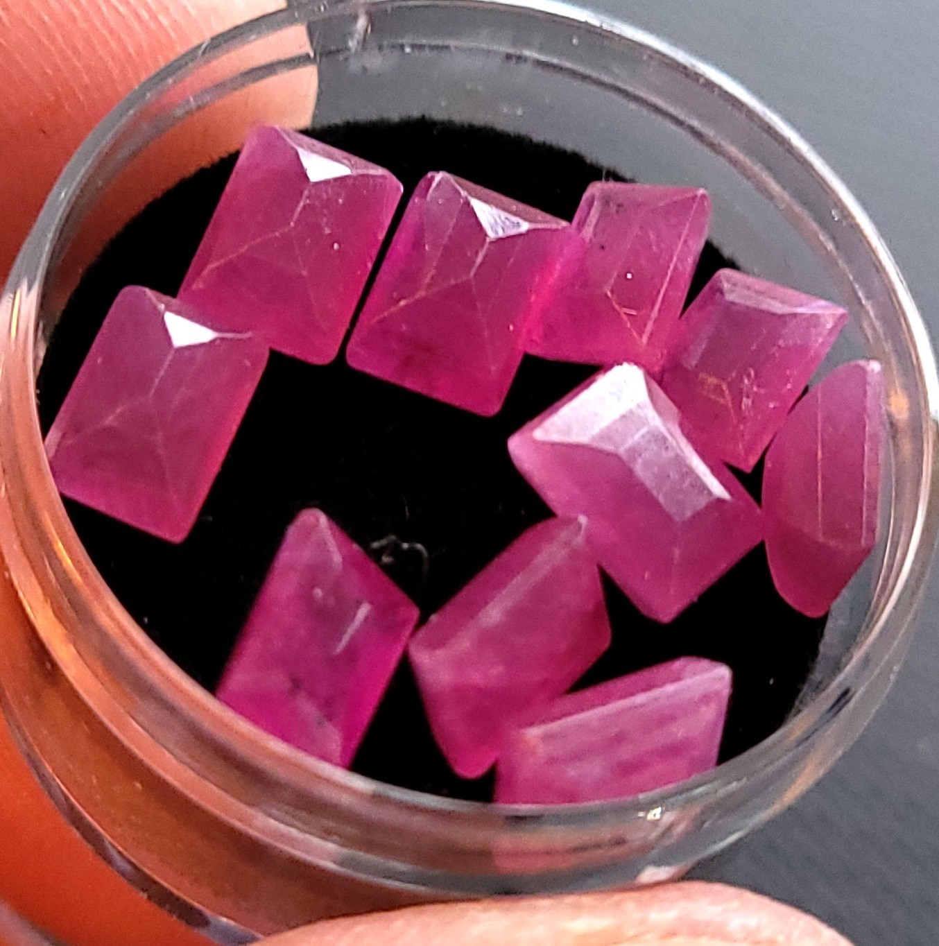 10ea Beautiful Pink Mozambique Rubies Natural Certified untreated 16.65ct,5x7mm