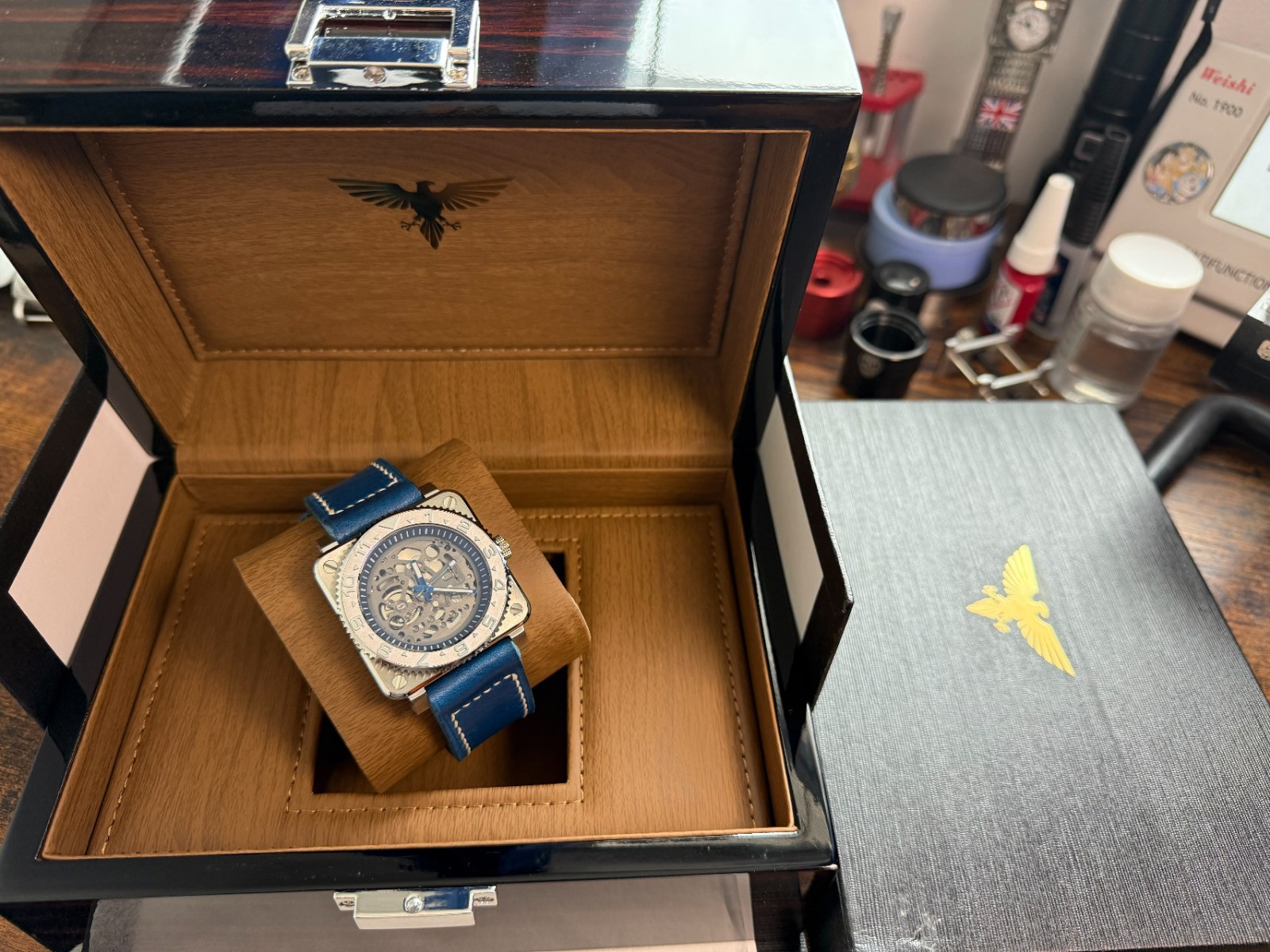 Bespoke Skeleton mod Automatic Watch powered by nh72 movement