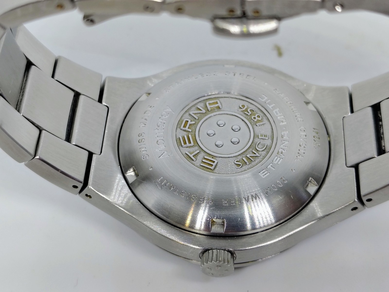 Eterna Monterrey GMT Automatic Watch Model 1612.41 Stailess Steel 200M