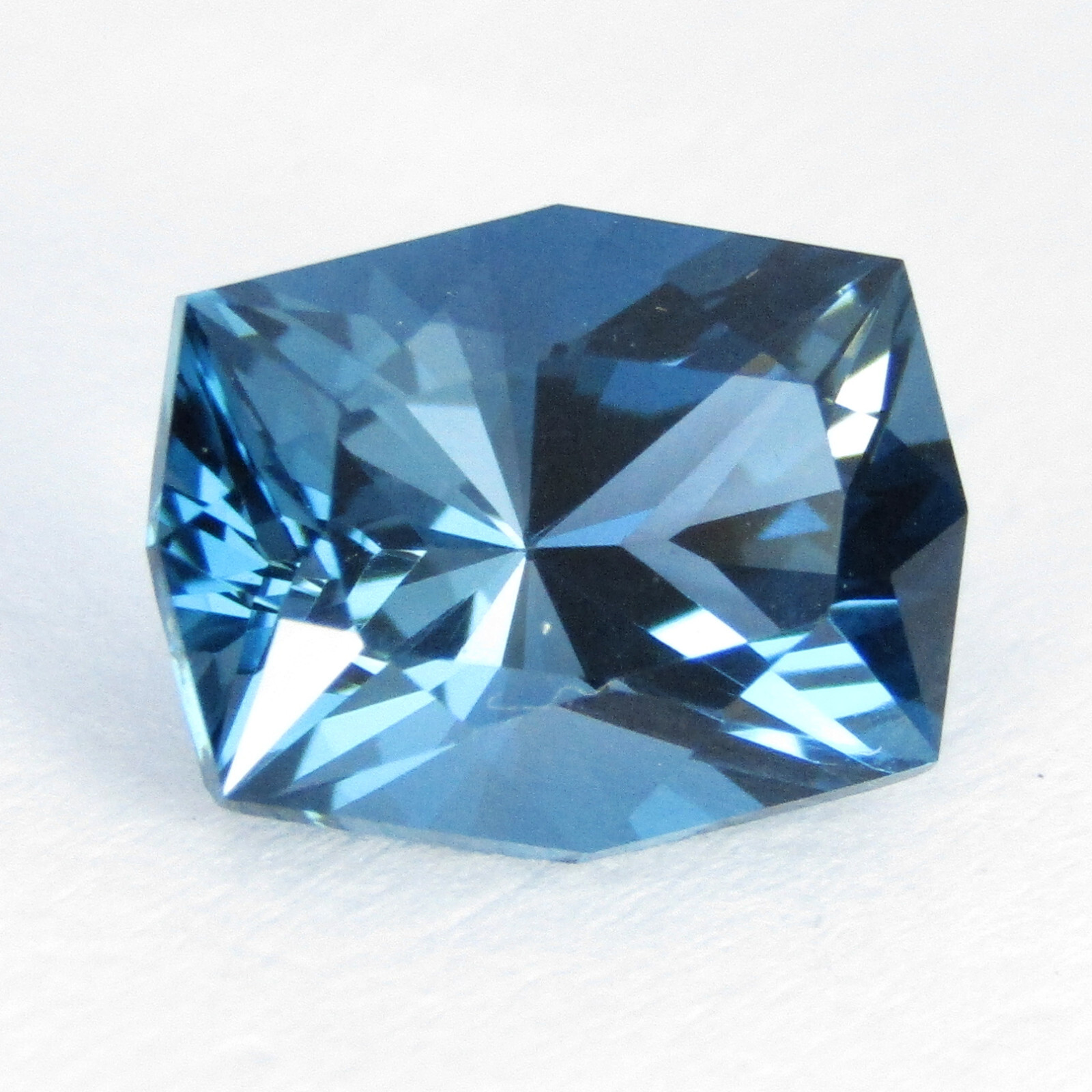 3.38Cts Ravishing Natural London Blue Topaz Collection Cushion Custom Cut Gem