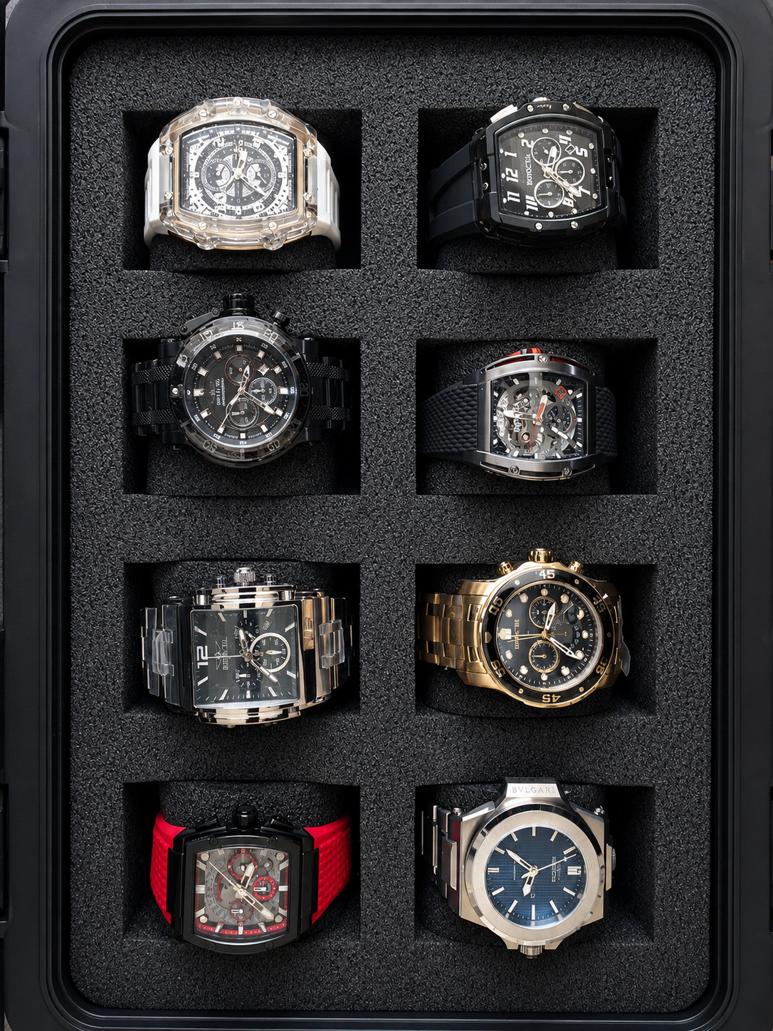 8pc Invicta Men’s Watch Lot-S1 Rally, Speedway, Pro Diver, Akula, Coalition-RUNS