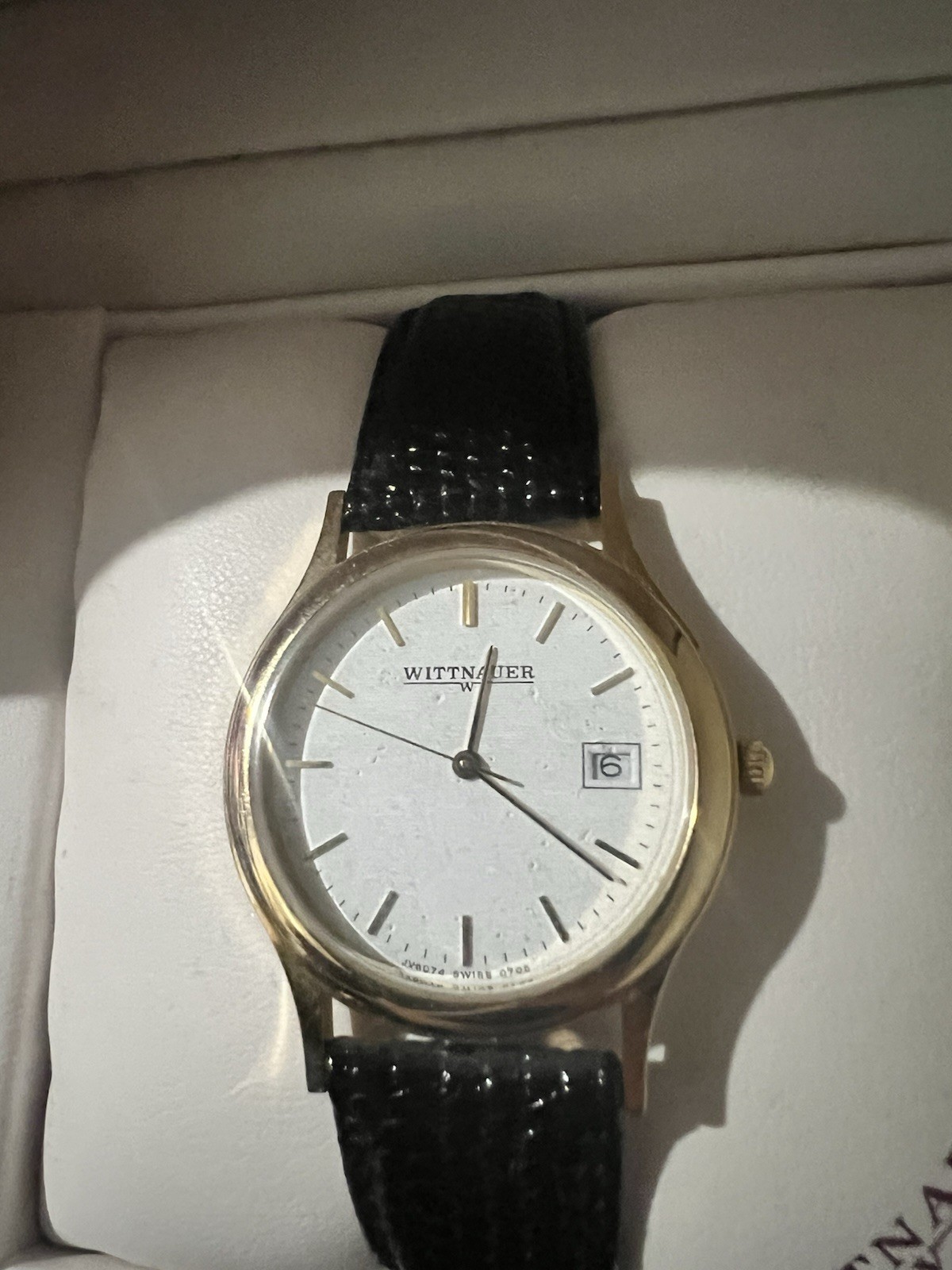 Wittnauer Swiss, gold and steel Swiss, special engraving 10 years at IBM