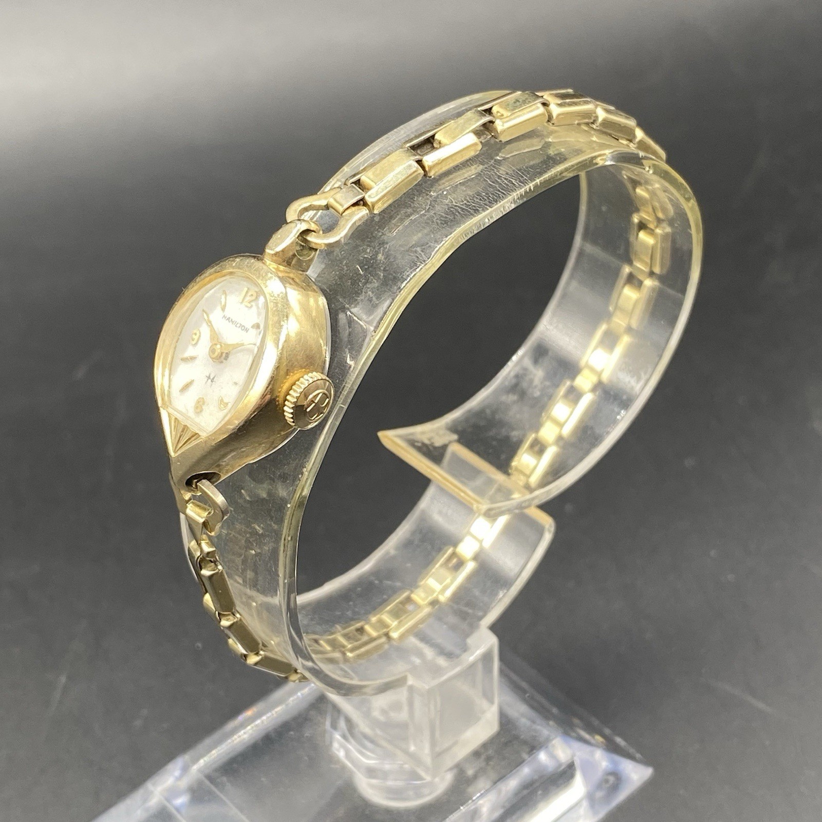 Vintage Hamilton Ladies Cocktail 77 Watch 10k RGP U.S.A. Lancaster PA Mechanical
