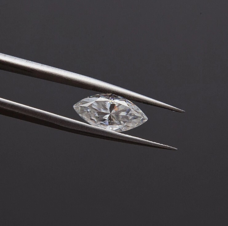 5 x 10 mm Marquise Loose CVD Diamond 1 Pc Lab-Grown 1 Ct IF Clarity Certified