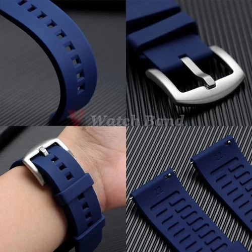Universal Silicone Watch Band 18mm 20mm 22mm 24mm Quick Release Rubber Strap