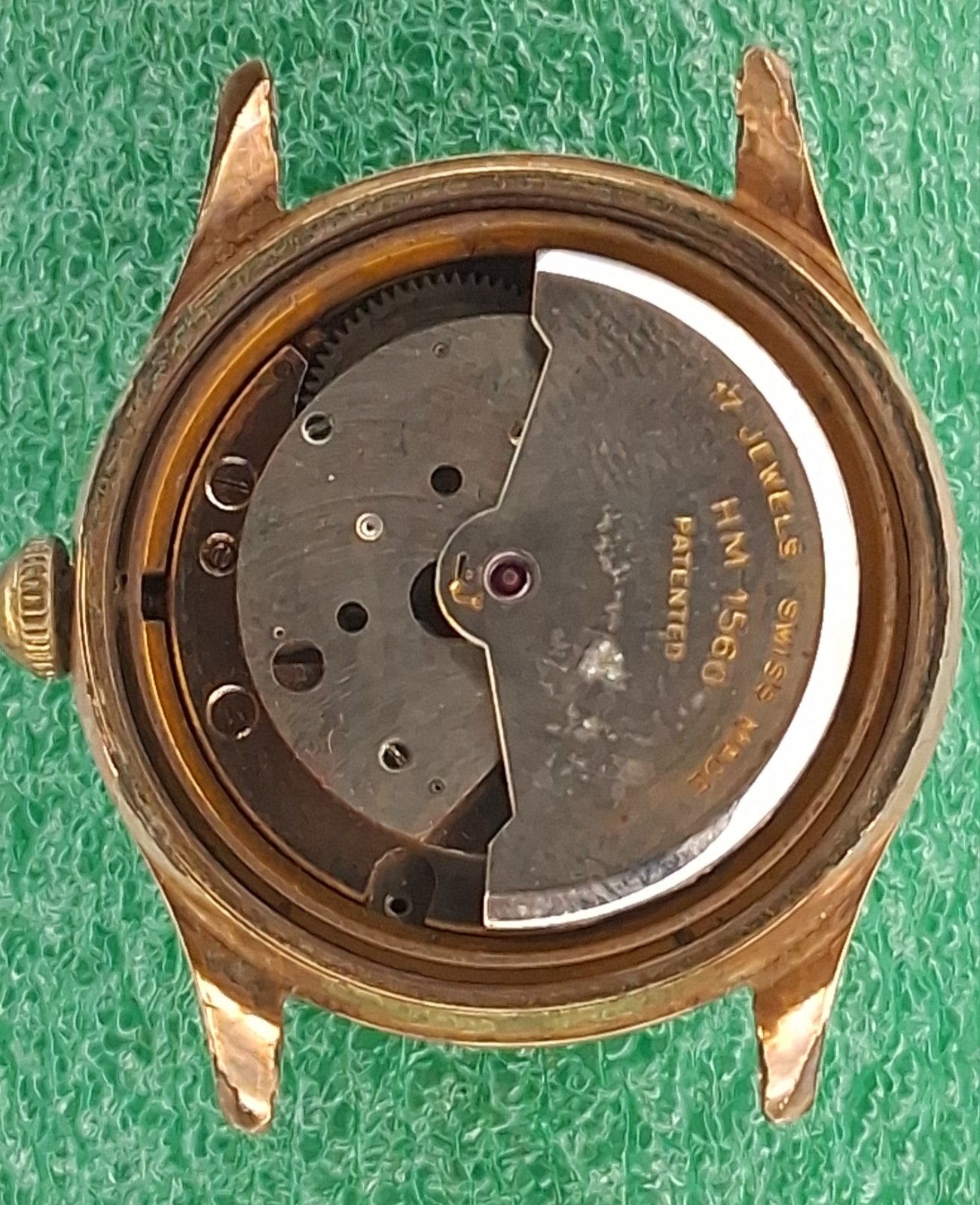 Lot W81 Mens Nacar 17J Automatic Auto Movement Vintage Watch Parts
