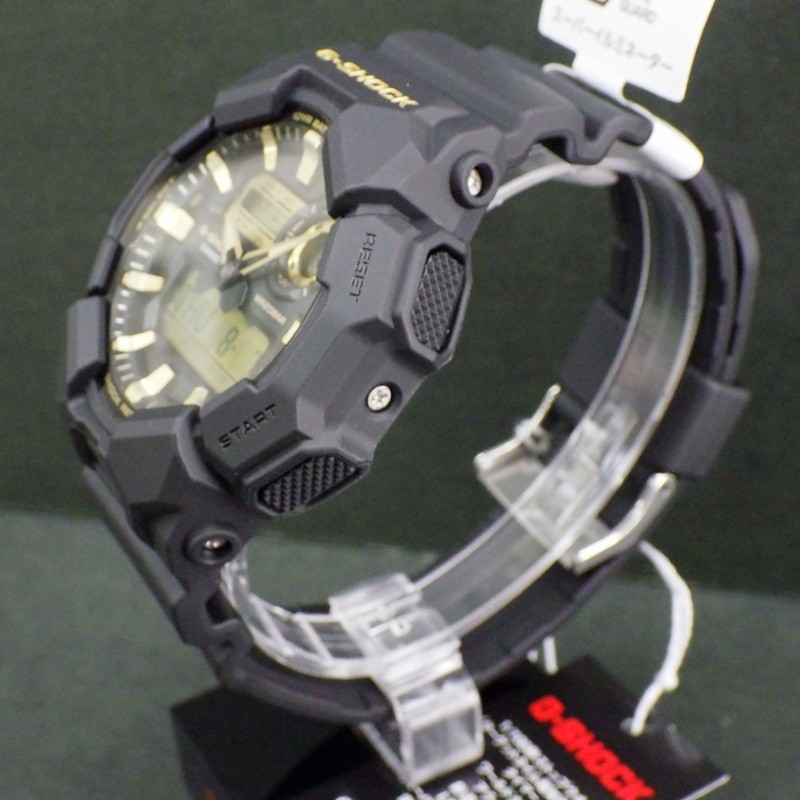 new CASIO G SHOCK GA 010GB 1A9JF Black and Gold Series shock resistant structure