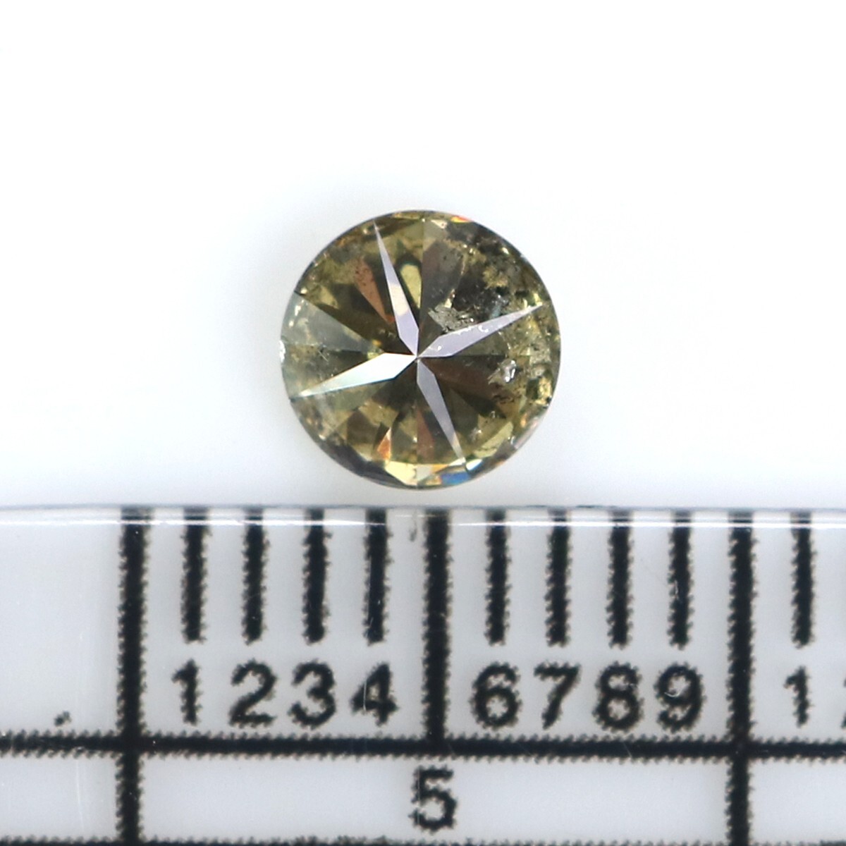 0.36 Ct Natural Loose Round Cut Diamond 4.65 MM Light Green Color Diamond KQ2595