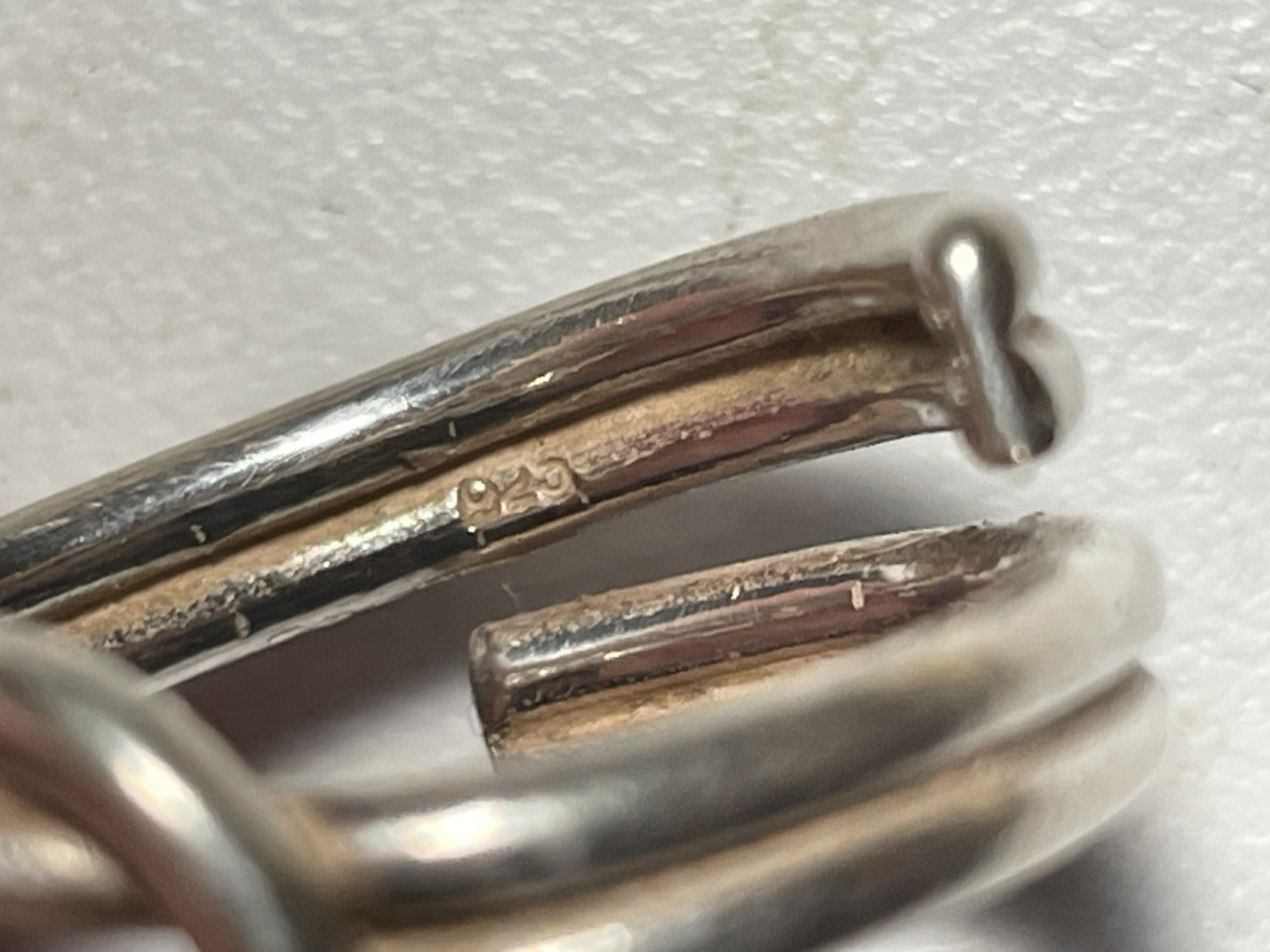 Solid Sterling 925 Silver Love Knot Ring Size 5-6-7-8-9 Adjustable FREE SHIP!!!!