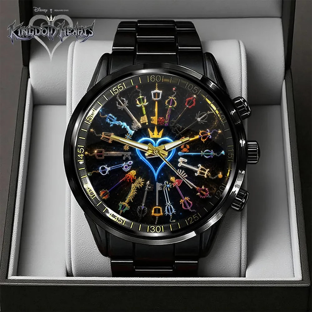 Kingdom Hearts 25th Anniversary Black Stainless Steel Watch – 637