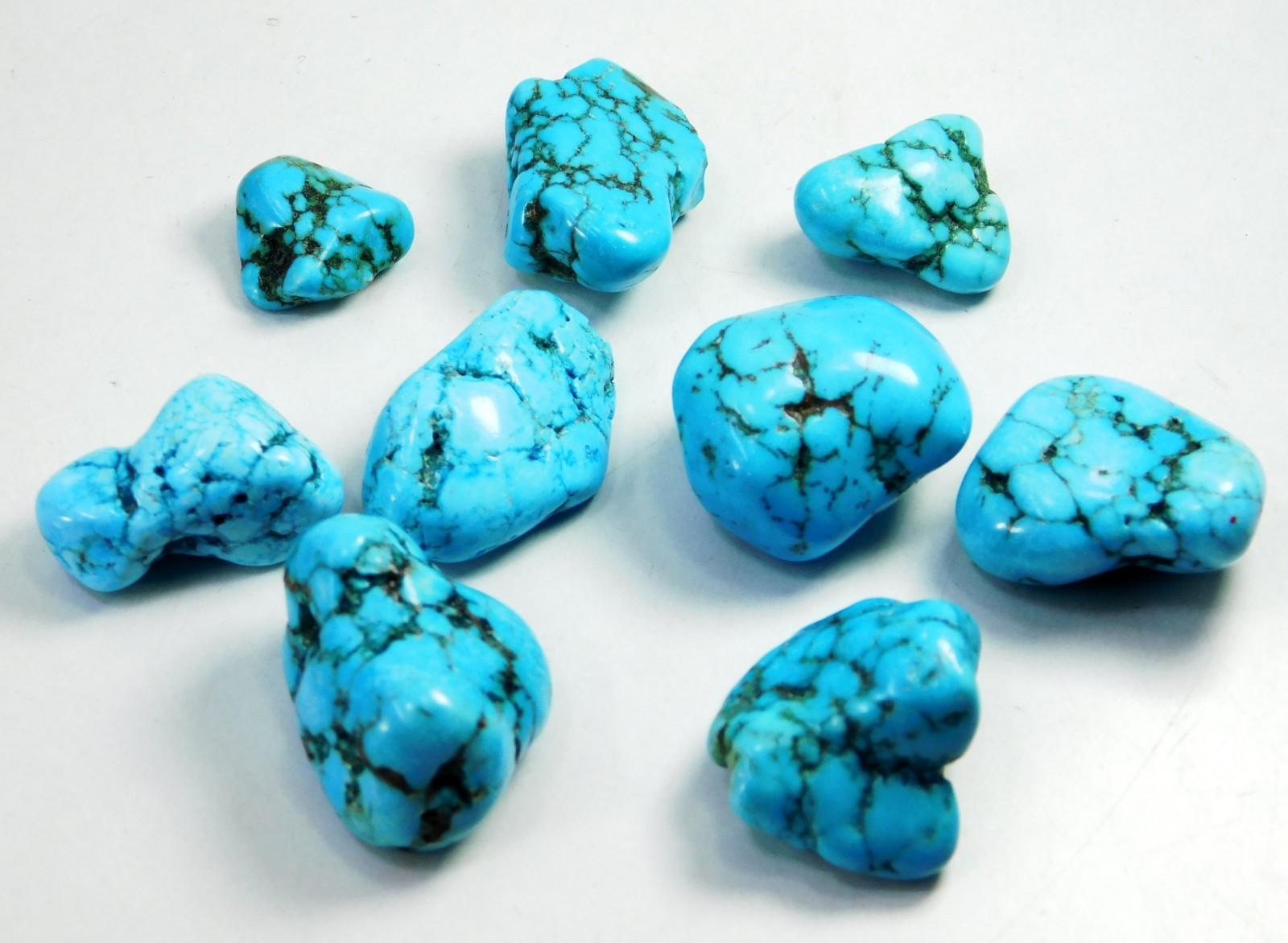 Natural 249 Ct Certified Blue Turquoise Tumble Rough Loose Gemstone Pair