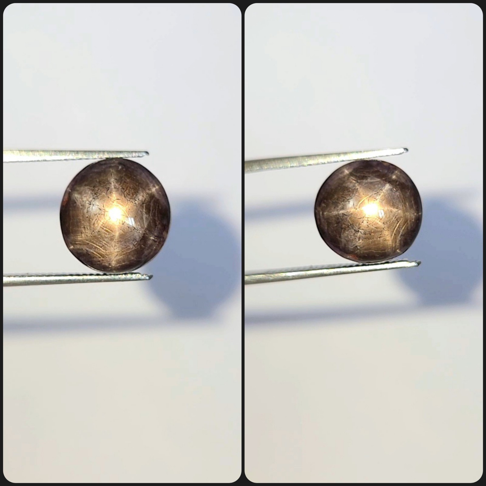 Natural 10.05 ct Star Sapphire Black Oval Cabochon untreated loose gemstone