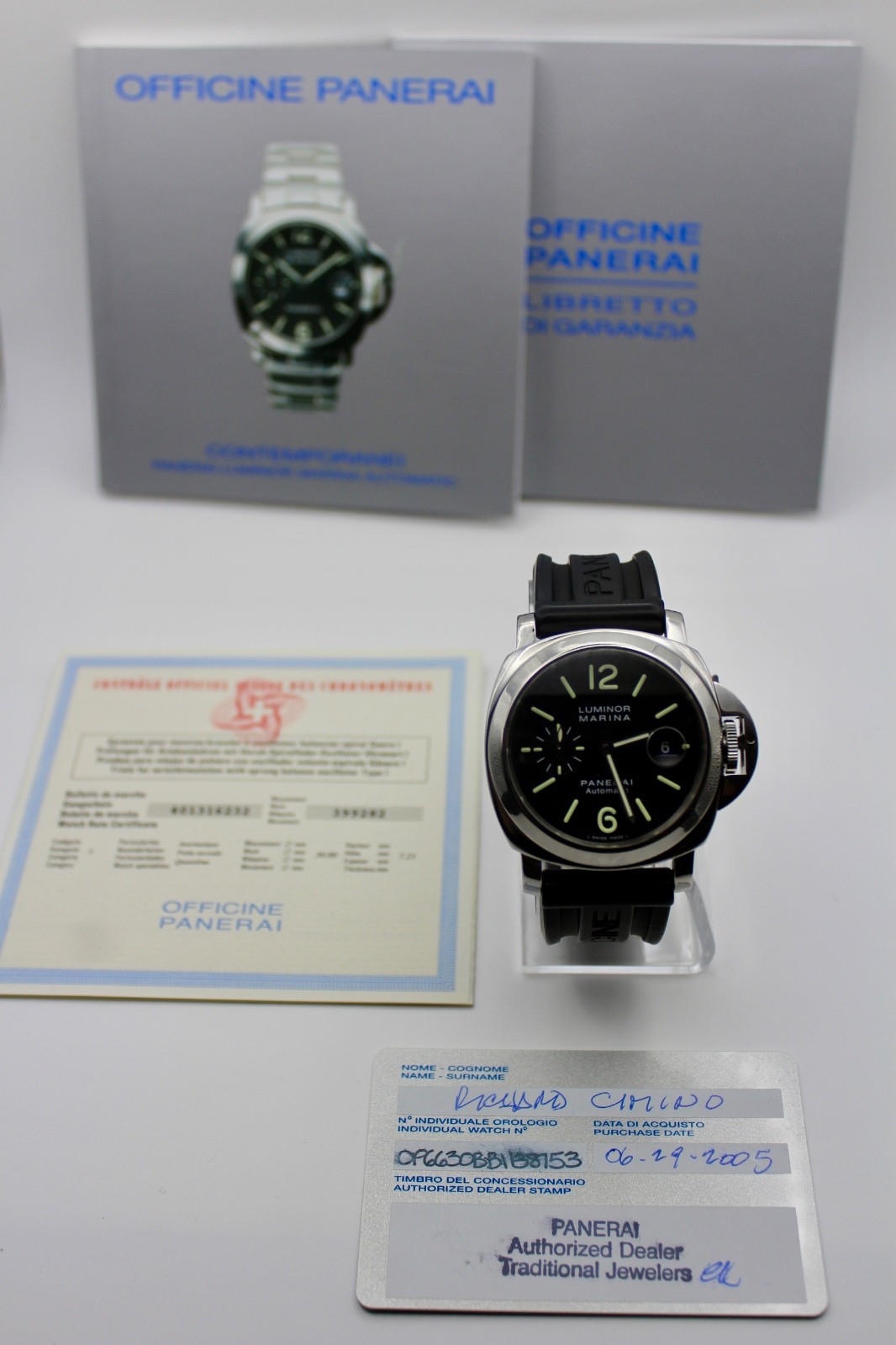 Panerai Luminor Marina Men’s Black Watch – PAM00104