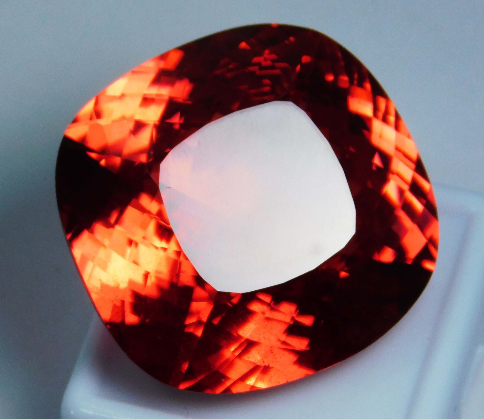 CERTIFIED PREMIUM QUALITY NATURAL SAPPHIRE ORANGISH RED 97.70 Ct CUSHION SHAPE