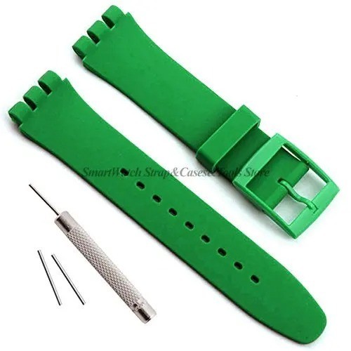 Wrist Watch Band Strap For Swatch 16mm 17mm 19mm 20mm Rubber Silicone Watchband