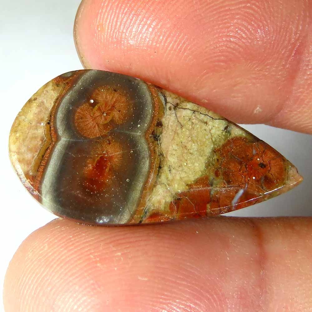 13.20Cts Natural Rare Quality Peanut Obsidian Pear 14x27x5mm Cab Losse Gemstone