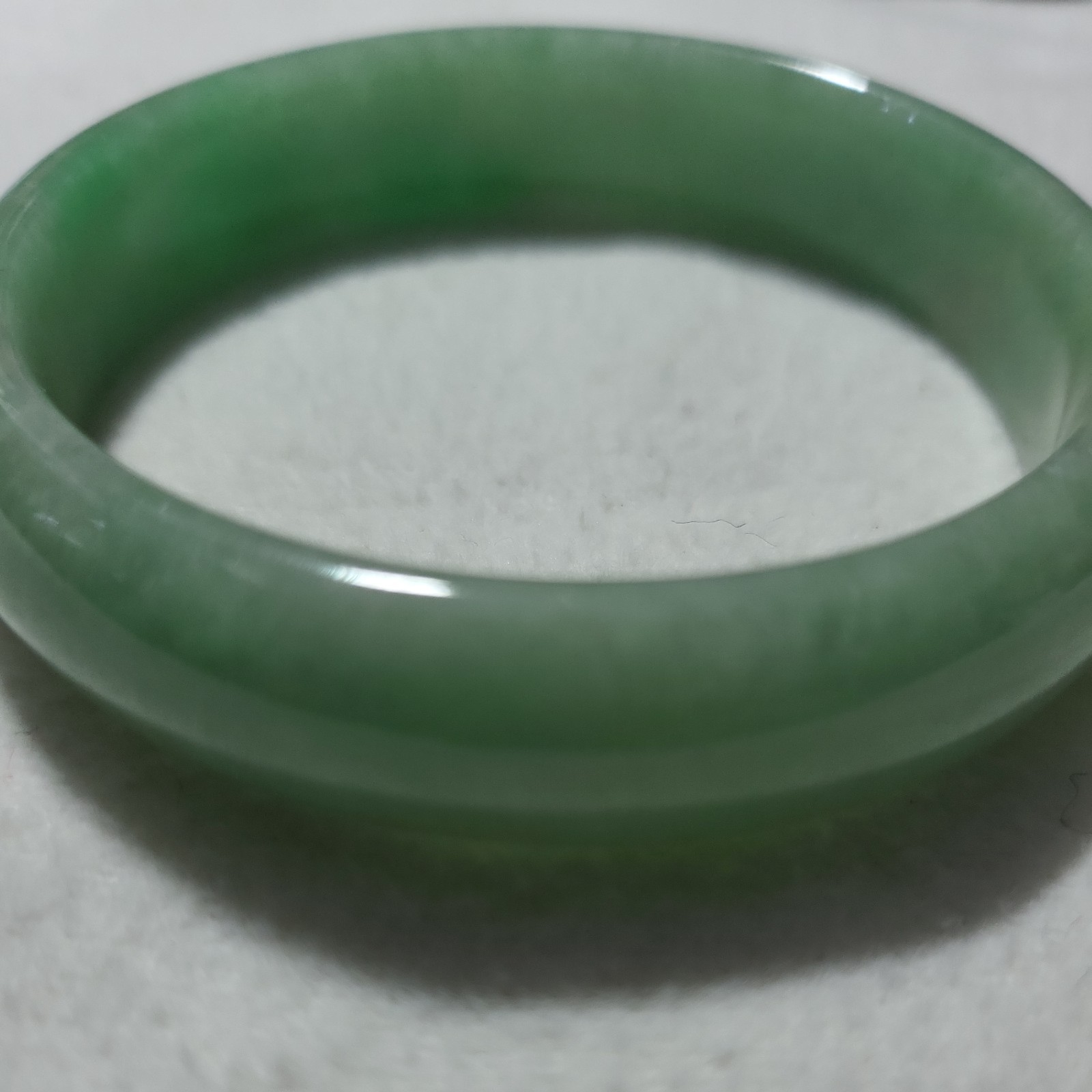61 mm Icy Green Jadeite Jade Myanmar Jade Bangle