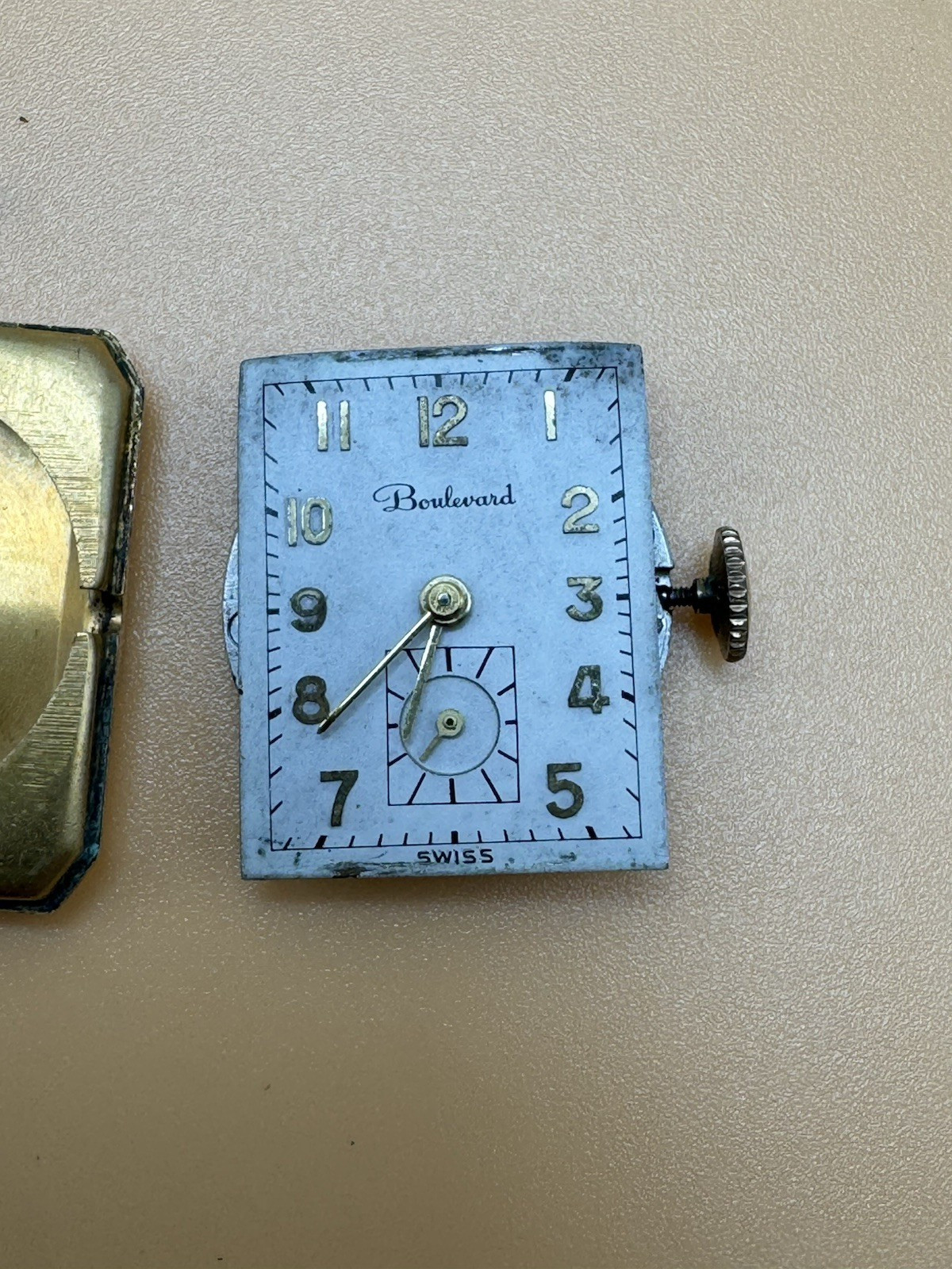 Boulevard Vintage Tank Watch RUNS 17J SELLING AS IS 22.5mm 10 GF