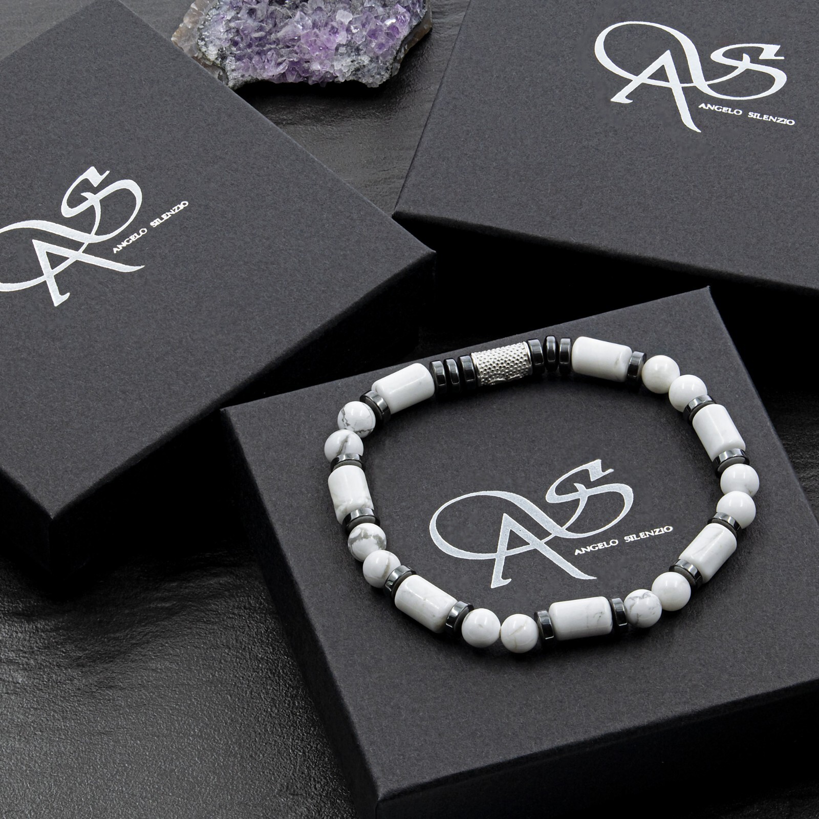 Pearl Bracelet White Turquoise Beads 6mm Pearl 925 Sterling Silver Men Women
