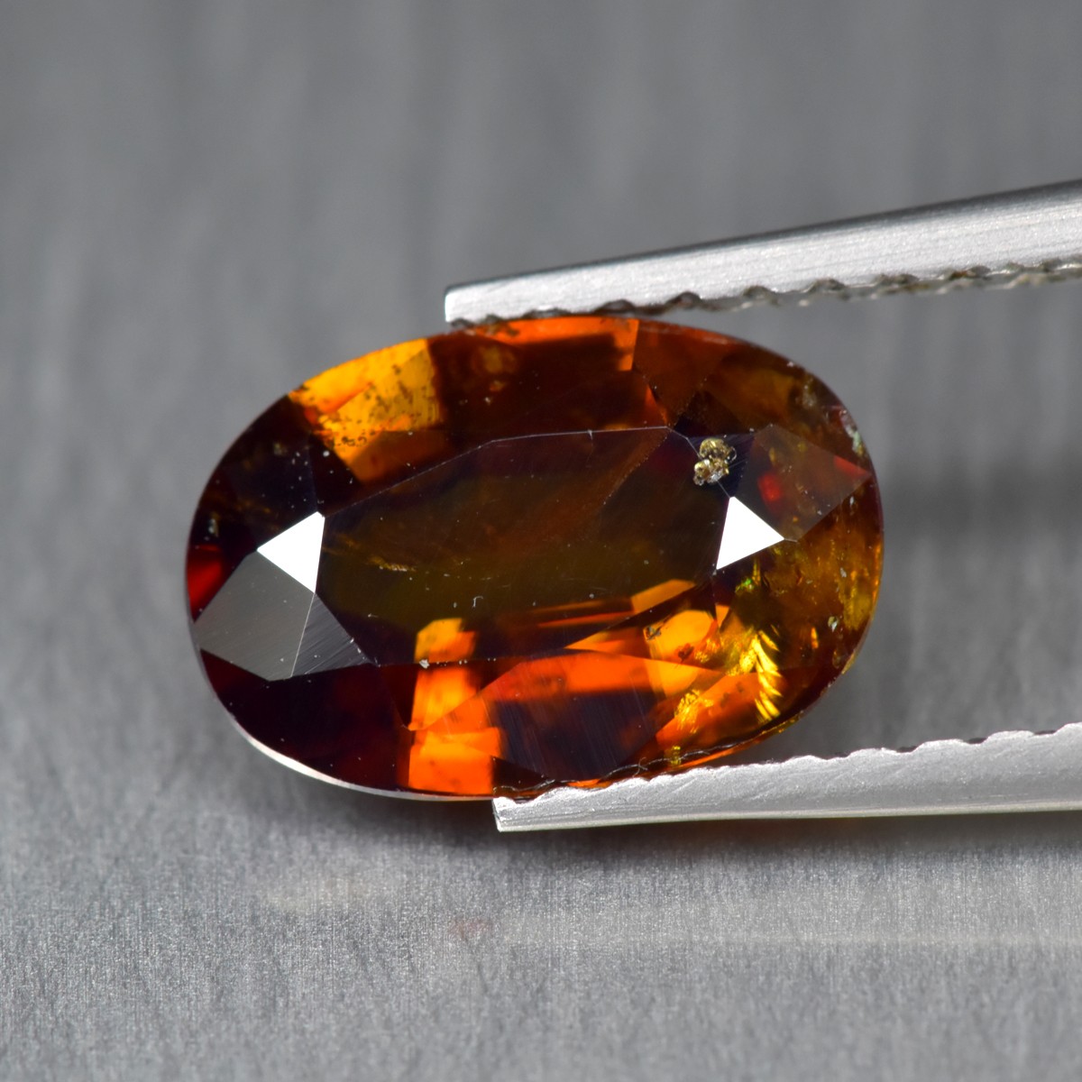 1.36Ct Oval_Charming Sparkles Natural Yellow Titanite Sphene