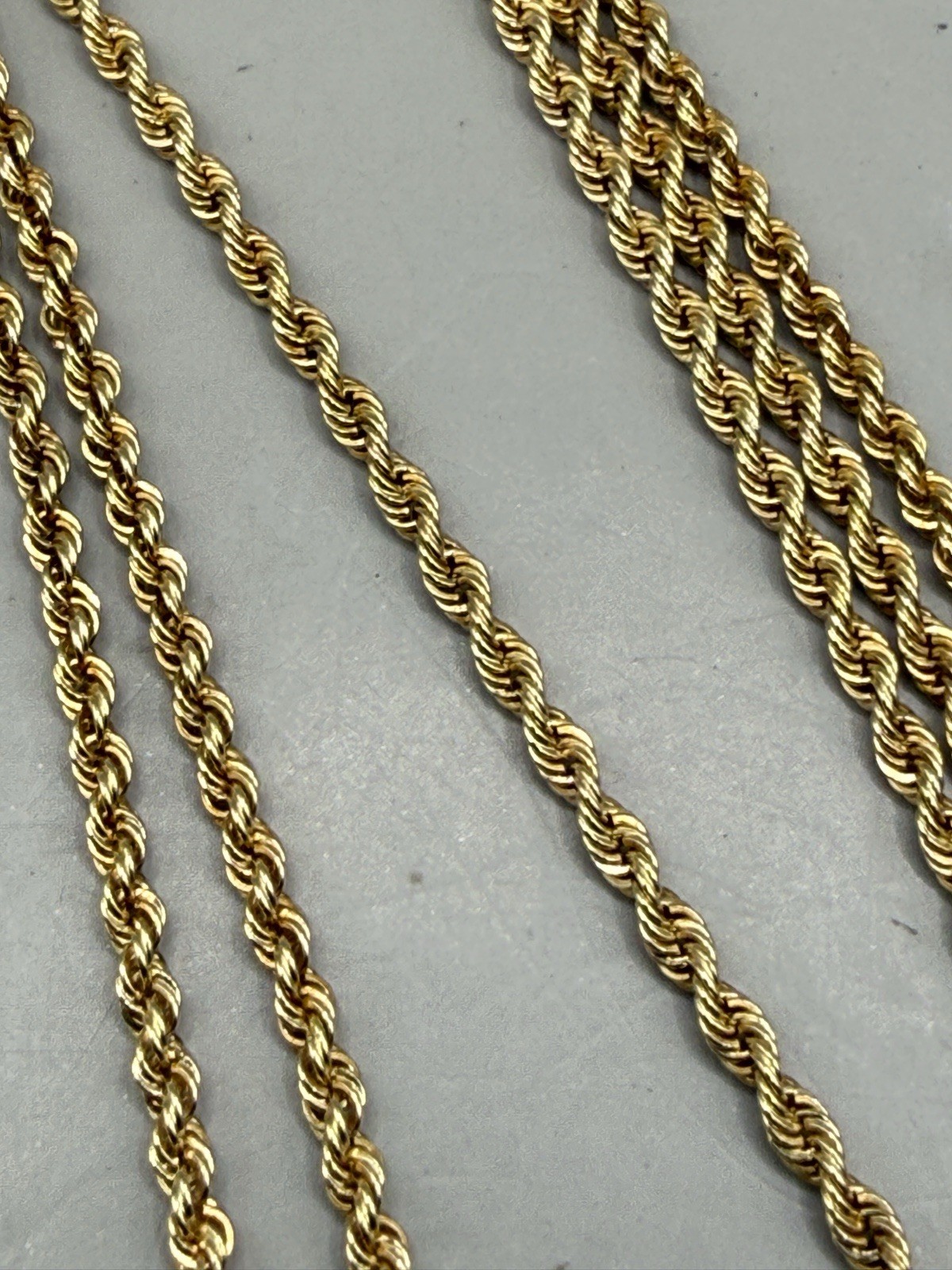VTG Oroamerica 14k 585 Yellow Gold Solid Rope Chain Necklace 24” 5.46g