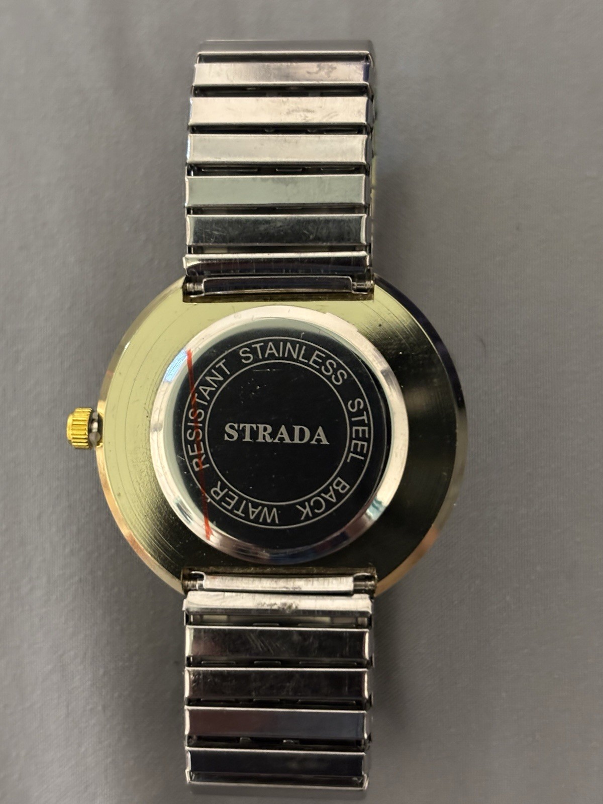 Strada Women’s Quartz Analog Watch Peacock Dial Crystal Bezel Expansion Bracelet