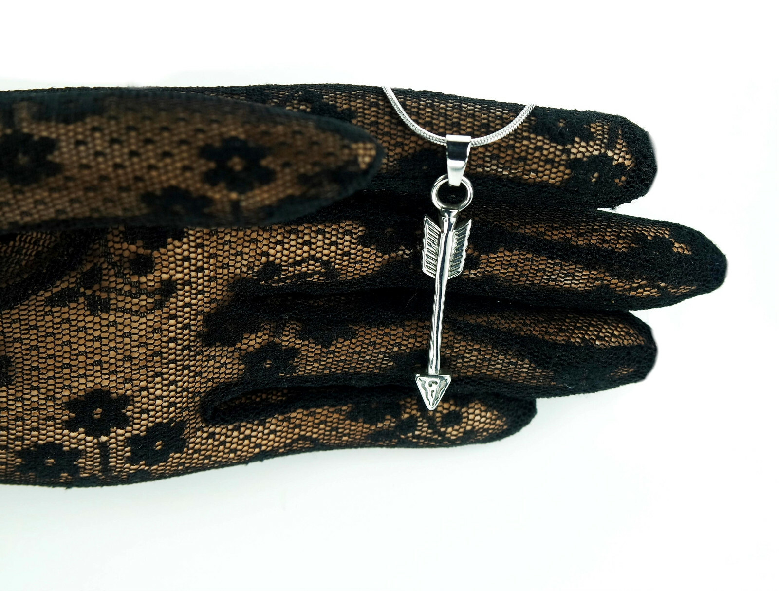 Arrow Necklace, Pure 304 Stainless Steel, Strength and Protection Symbol Native