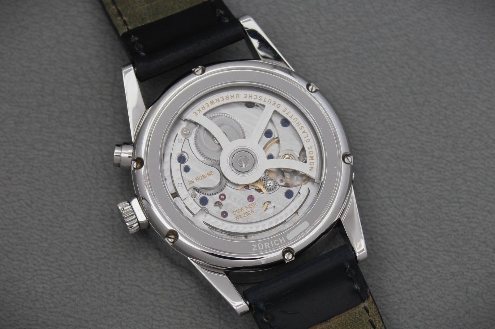 NOMOS Zürich Weltzeit Worldtimer 807 Steel 2019 Full Set B&P 6-Month Warranty