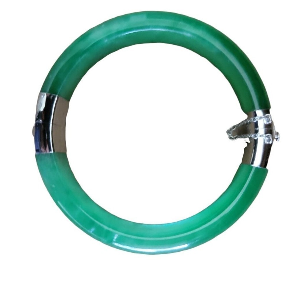 Macy’s Bridge Cultured Pearl Bangle 3″ Women’s Jade Color NWT $450