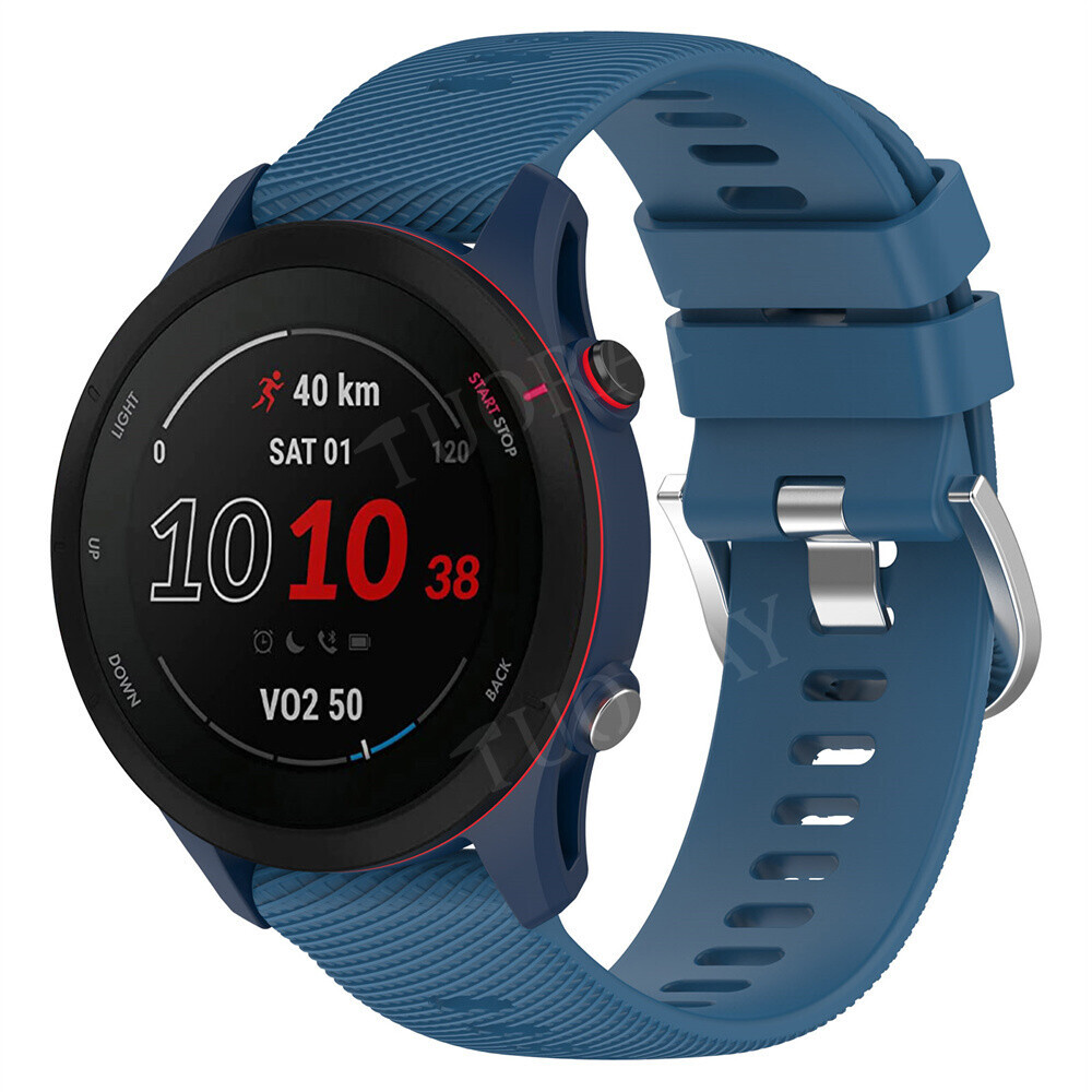 Sports Silicone Strap Band Case For Garmin Forerunner 255 / 265 Smart Watch Band