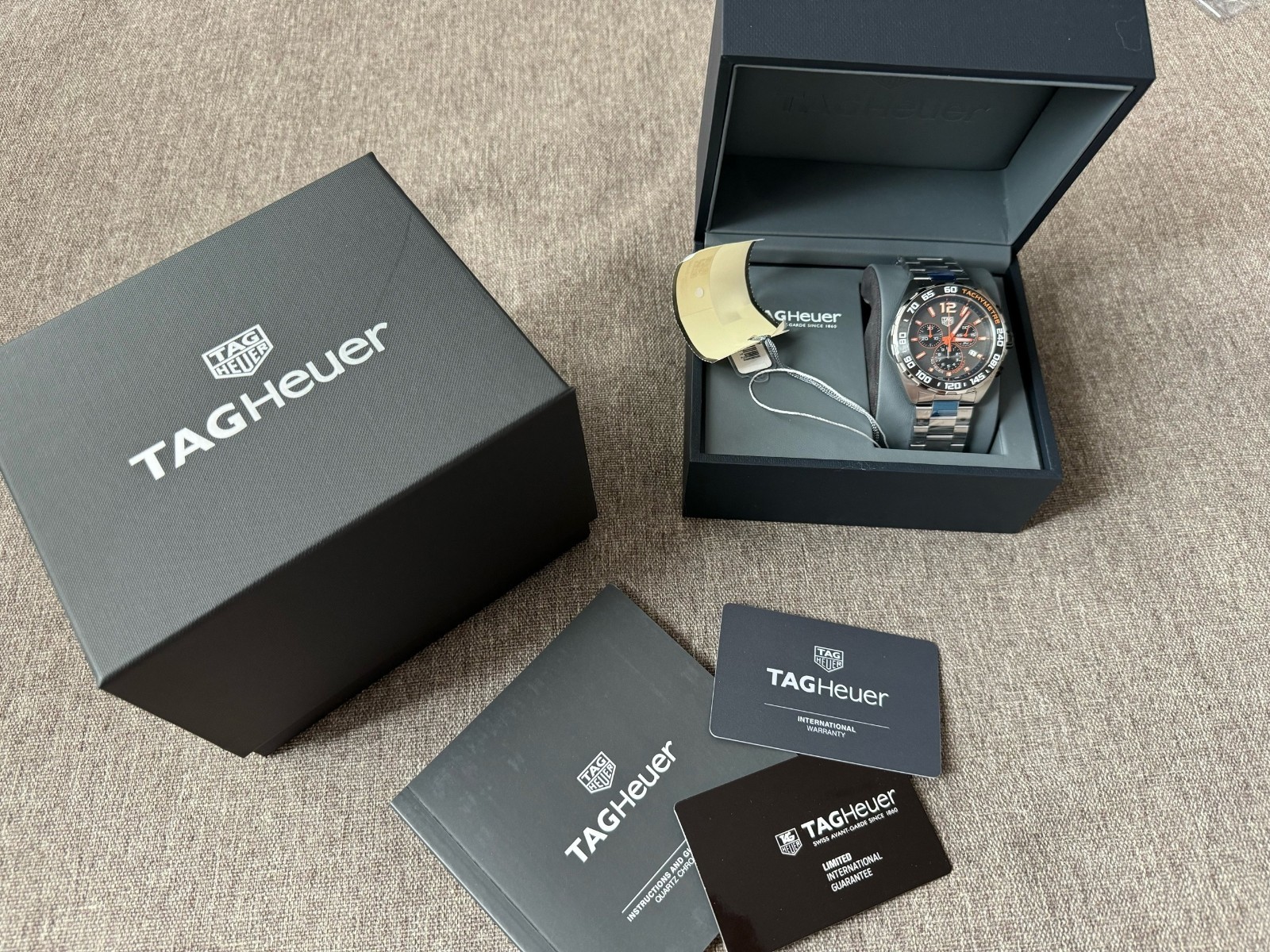 TAG Heuer Formula 1 Quartz Chronograph Grey Orange Men’s Watch CAZ101AH.BA0842