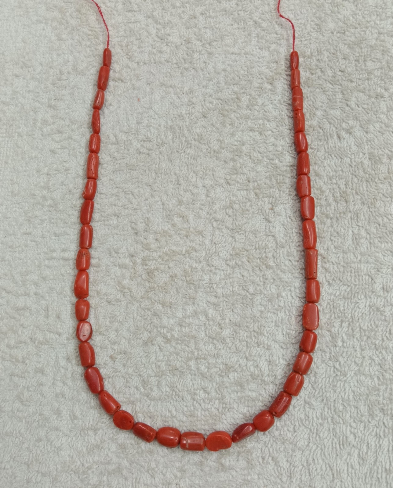 16″INCHES 100%Natural Italian Coral Smooth Oval Beads,AA quality,Size 4x10MM ,