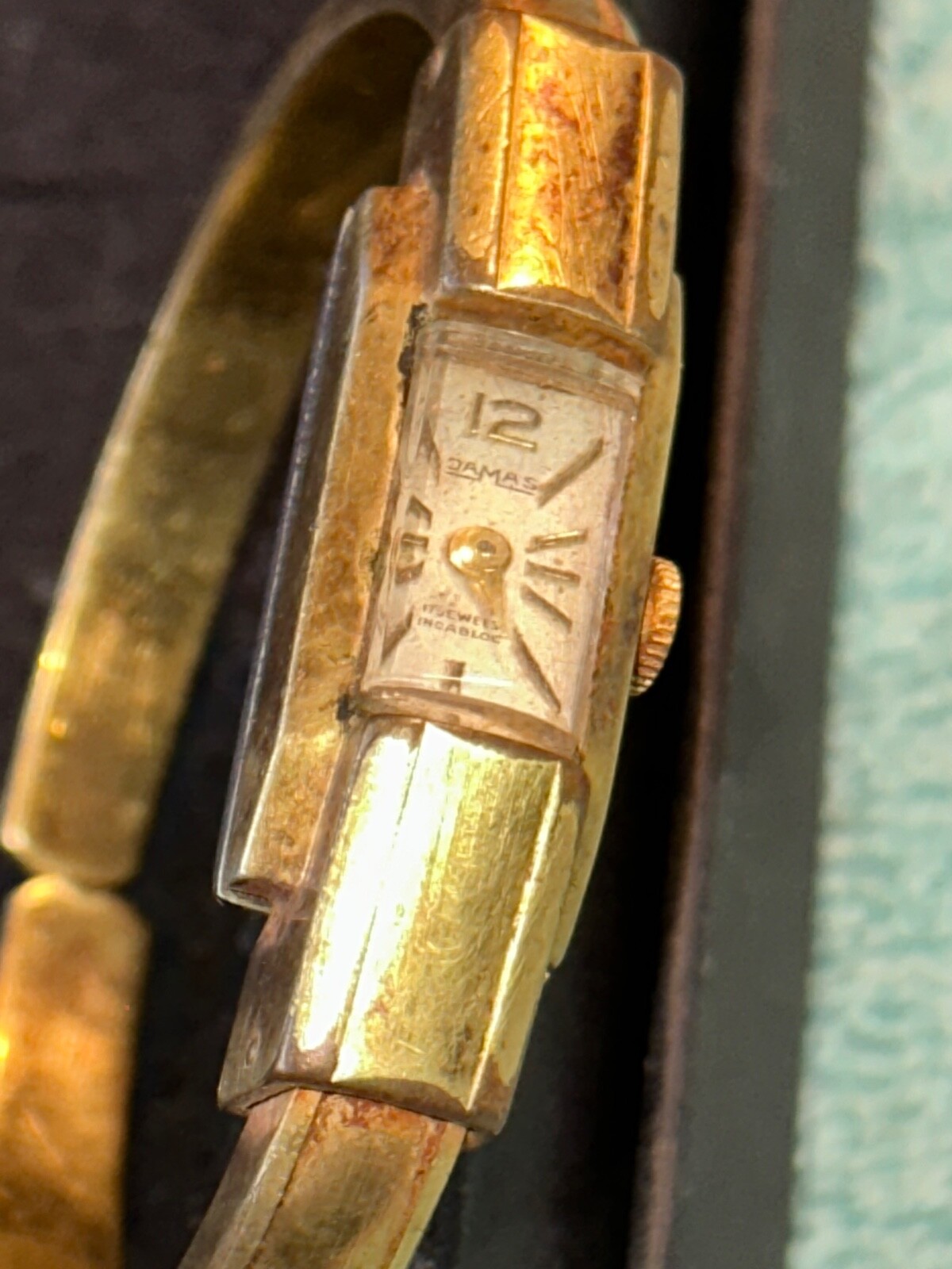 Antique Tramelan Womens Wristwatch Fond Acier Inoxydable 707070 4925 D