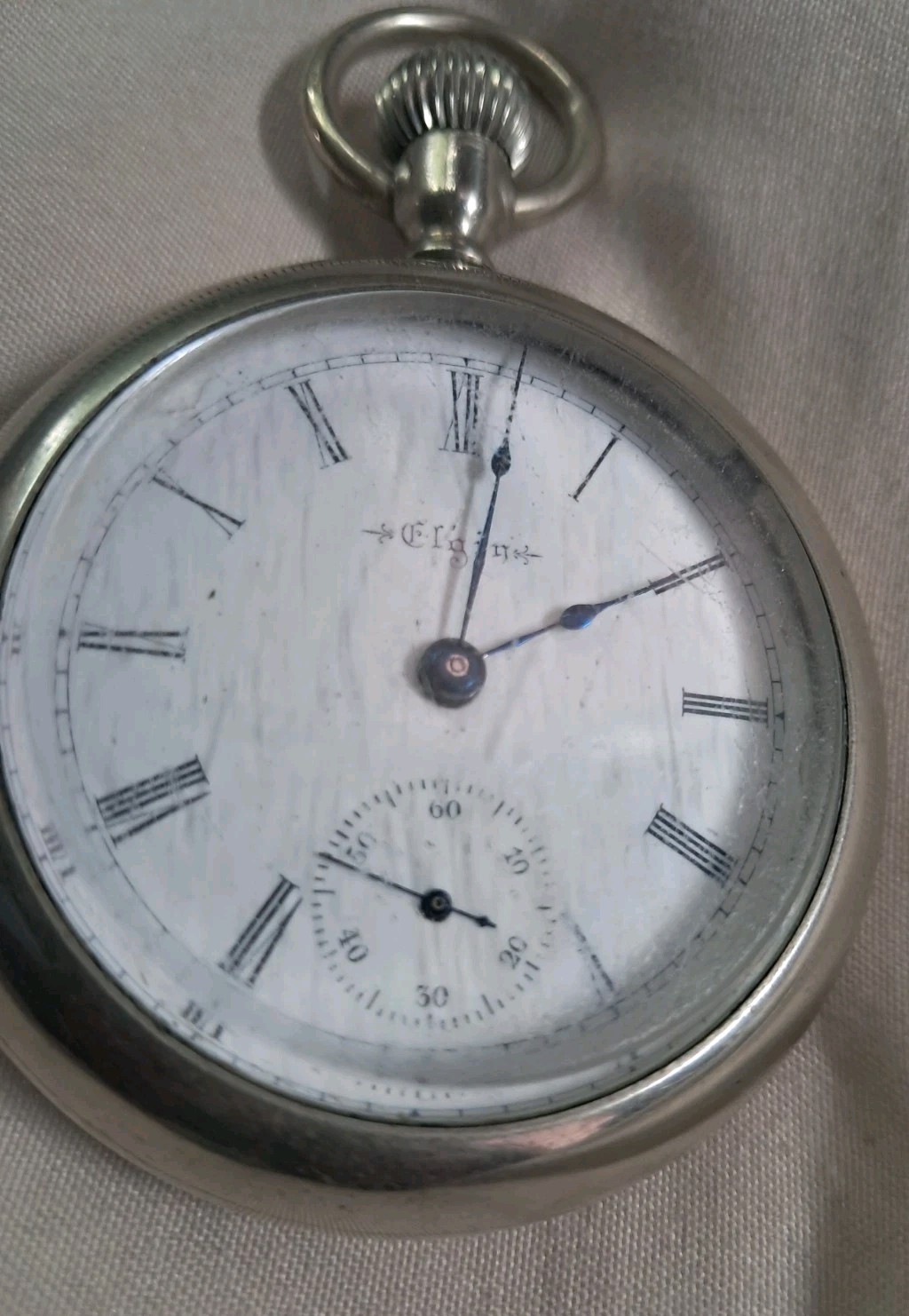 Elgin Railroad Vintage Pocket Watch open face needs service