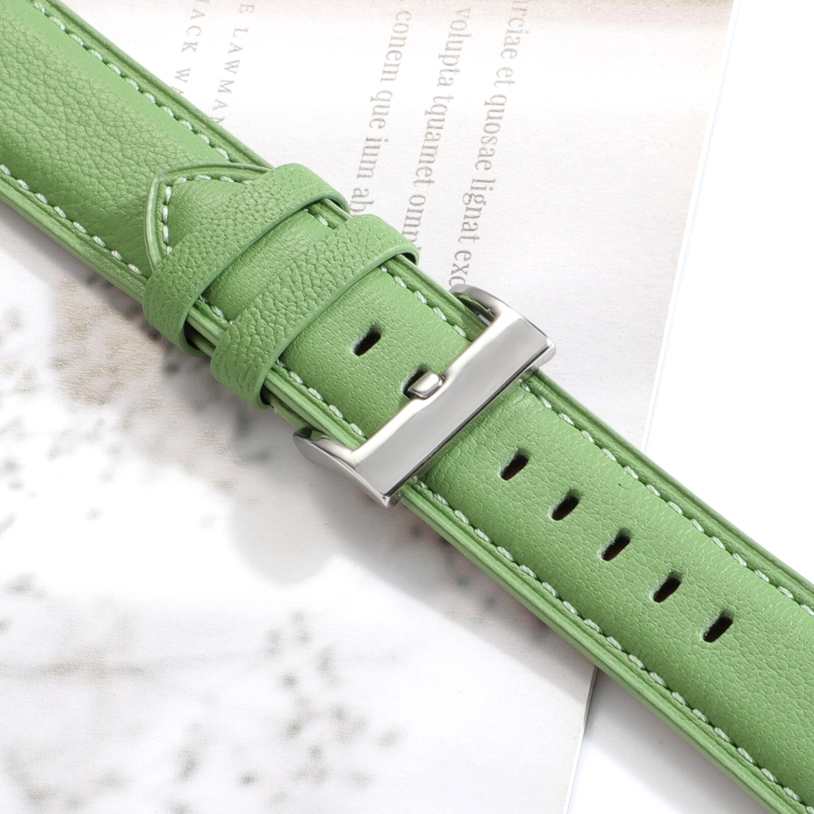 Classic Genuine Leather Wrist Band Strap For Apple Watch Series 10/9/8/7/6/5/SE