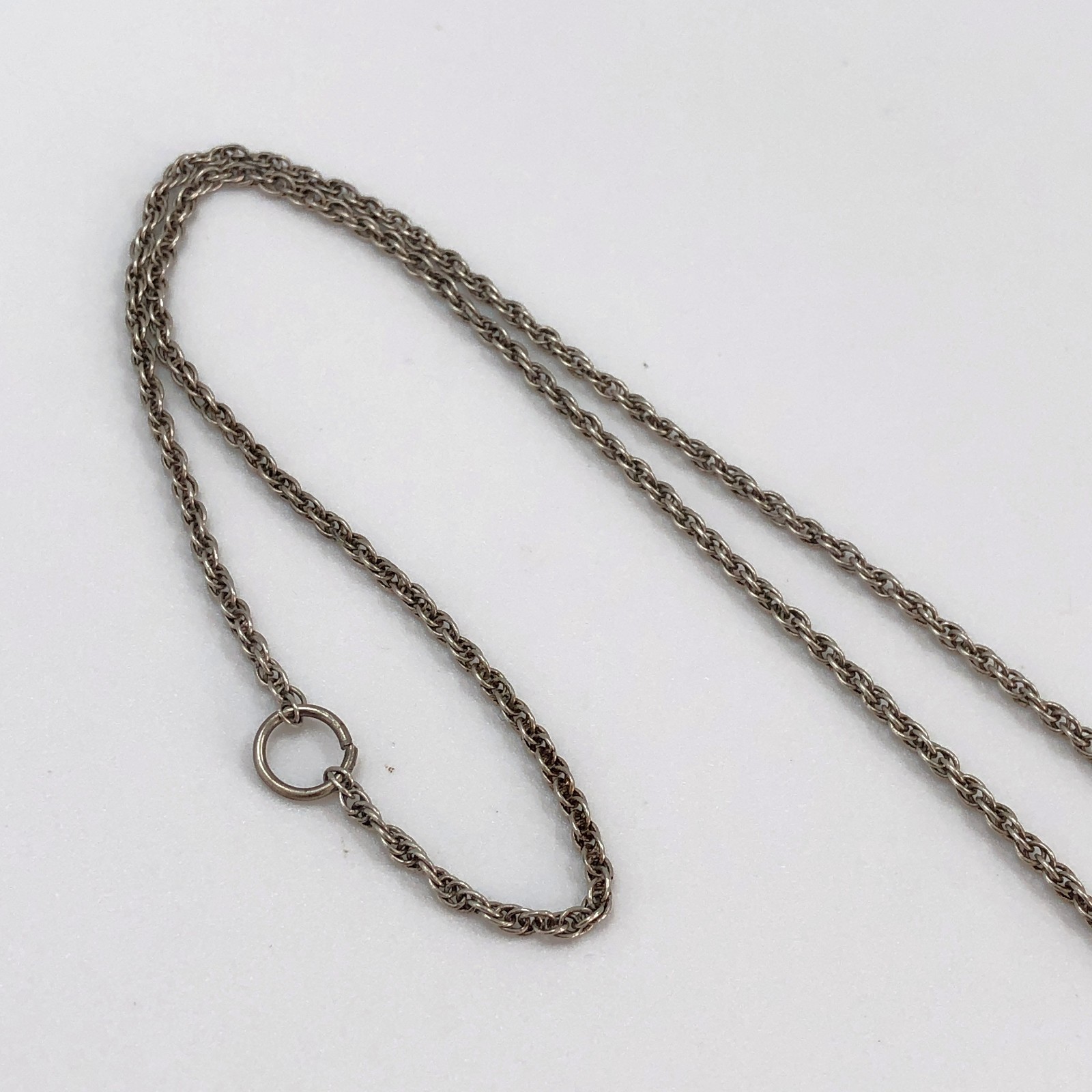 Silver UnoAErre Rope Chain Necklace – Italian Hallmarks – 51cm 20″ 4.3g