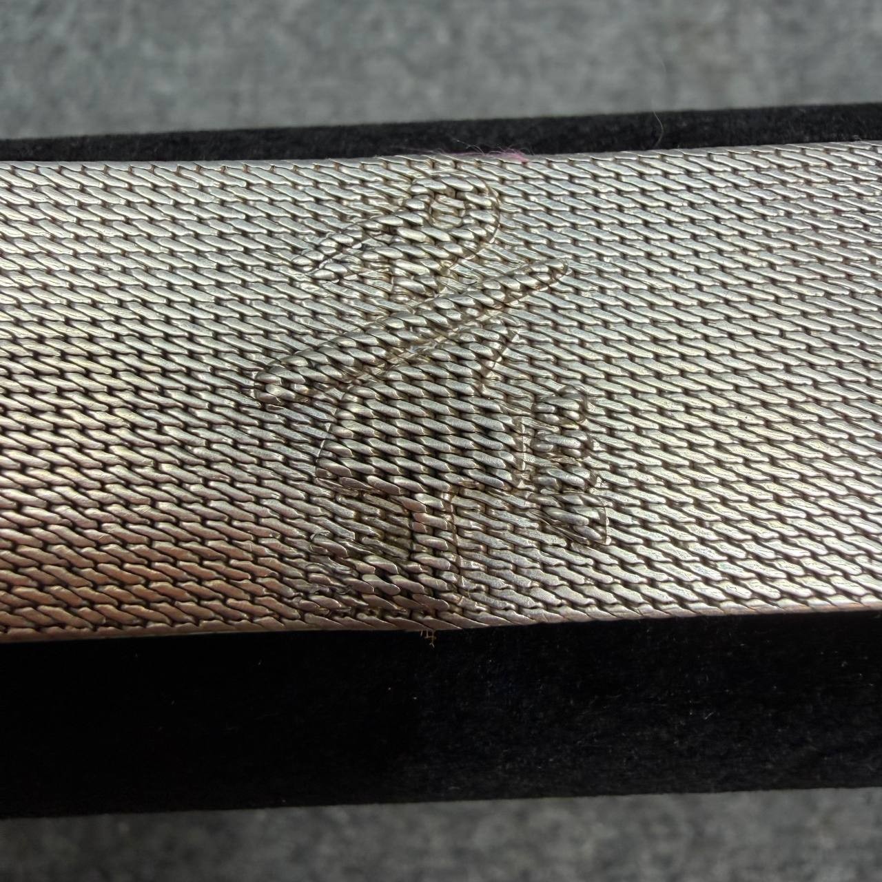Peru 925 Sterling Silver Bracelet Andean Ethnic Mesh Vintage Plata