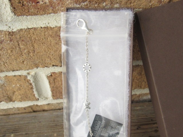 NEW SILPADA A2173 Sterling Silver X0 Hugs & Kisses Ankle Bracelet 9.5in A 2173