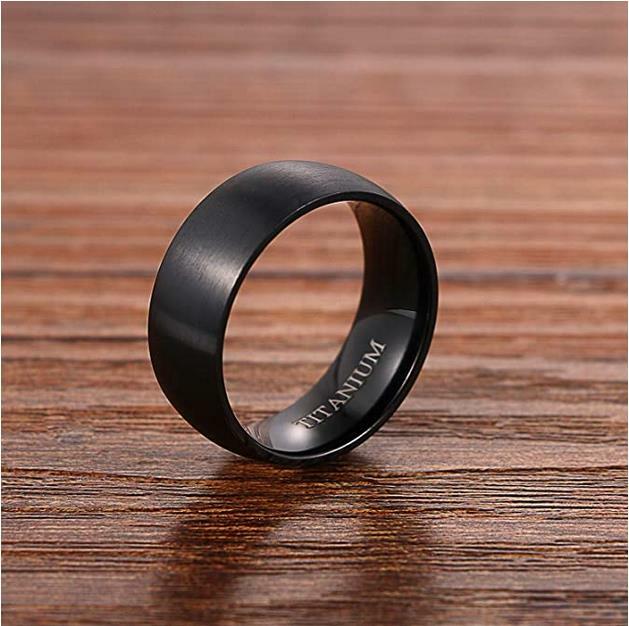 8MM Men Women Titainum Steel Wedding Band Engagement Anniversary Ring Size 6-14