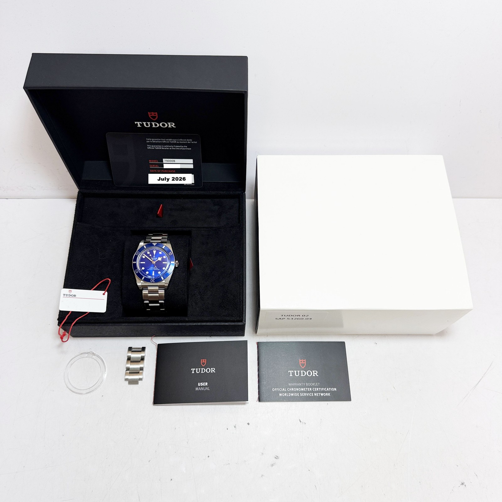 2026 Tudor Black Bay 54 79000B 37MM Blue Dial Steel Box Paper