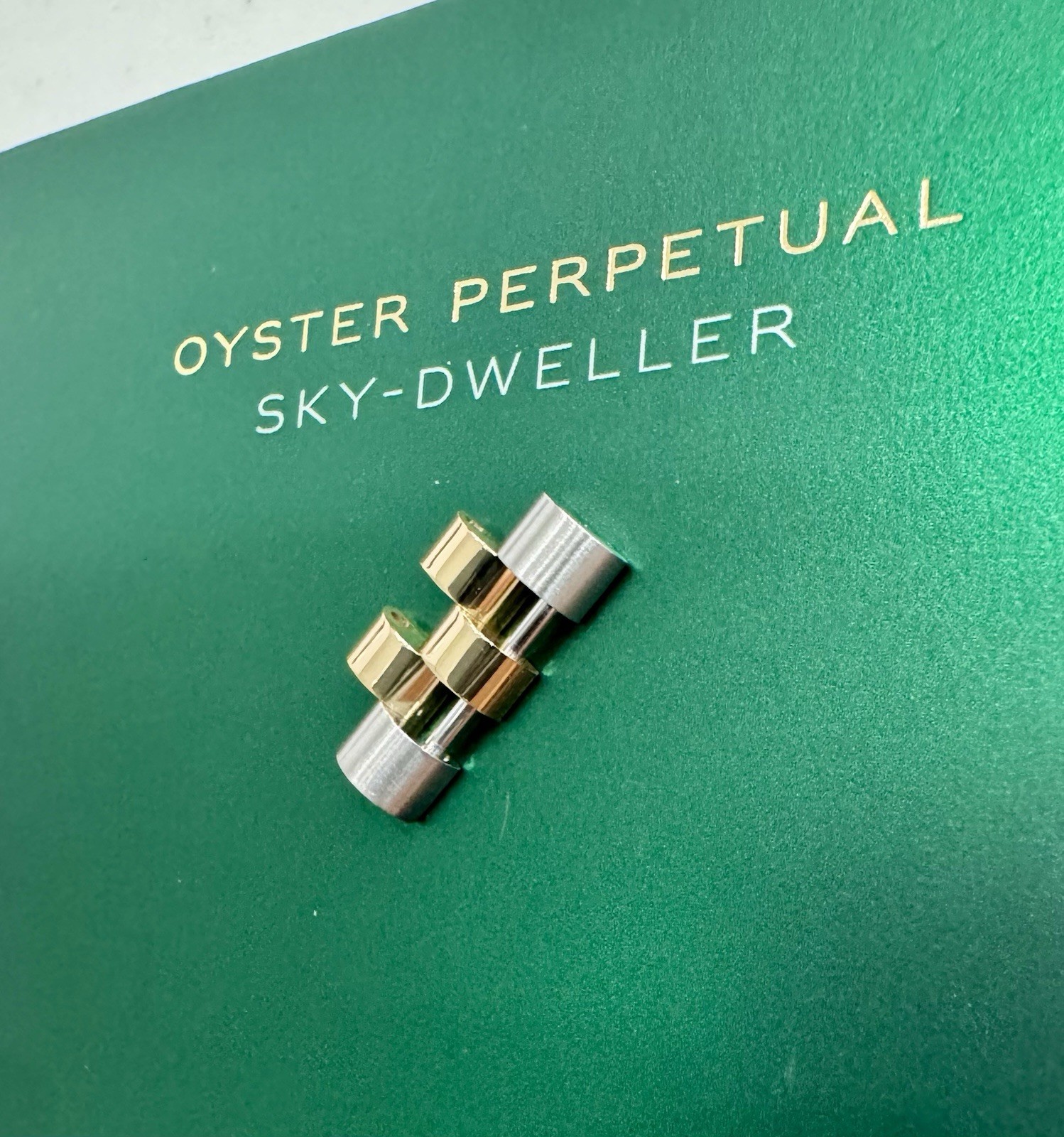 OEM Rolex Sky Dweller 326933 336933 17mm Jubilee Link 18k Yellow Gold SS *MINT
